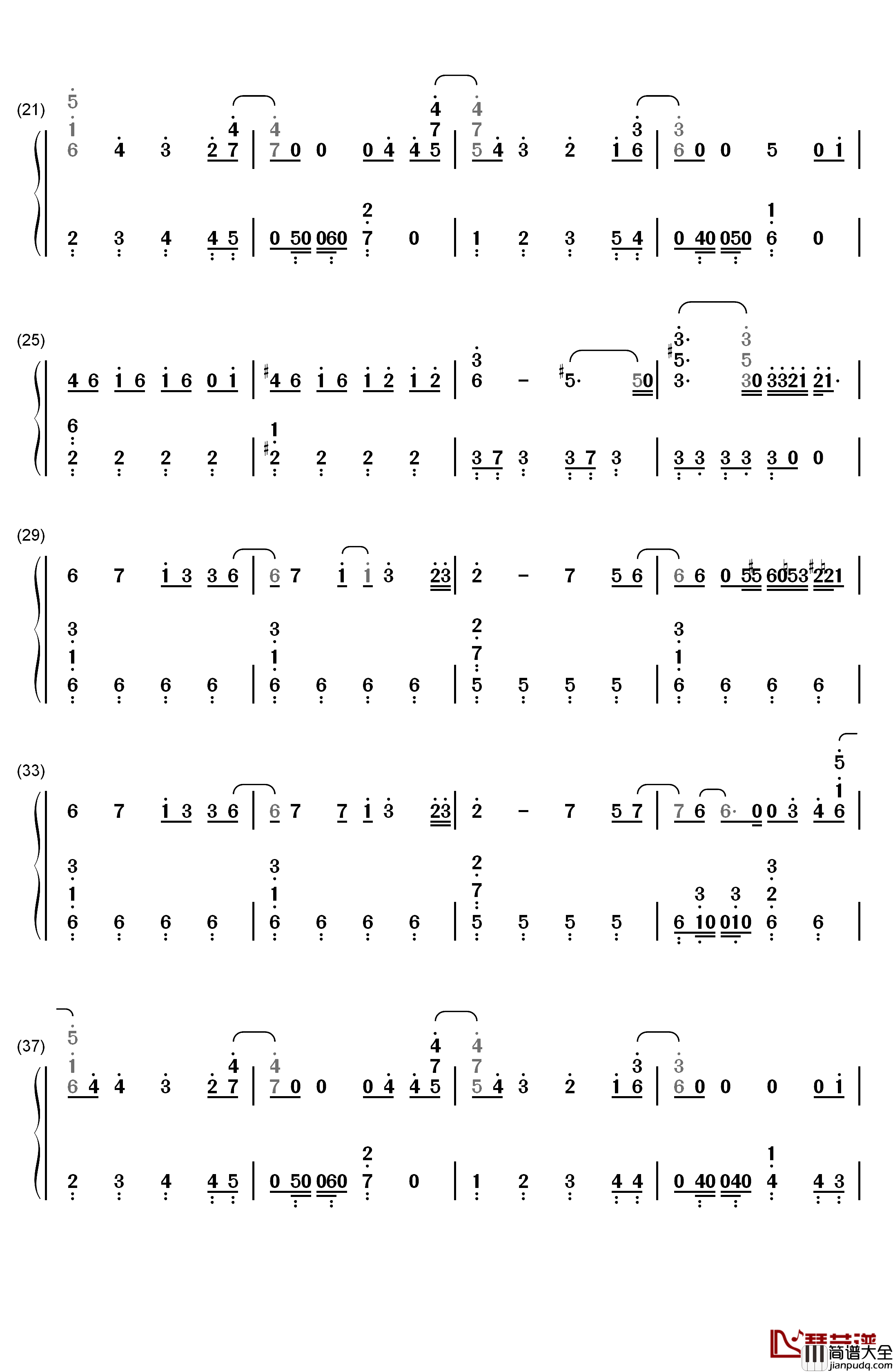 ハロウィンナイト（万圣节之夜）钢琴简谱_数字双手_AKB48