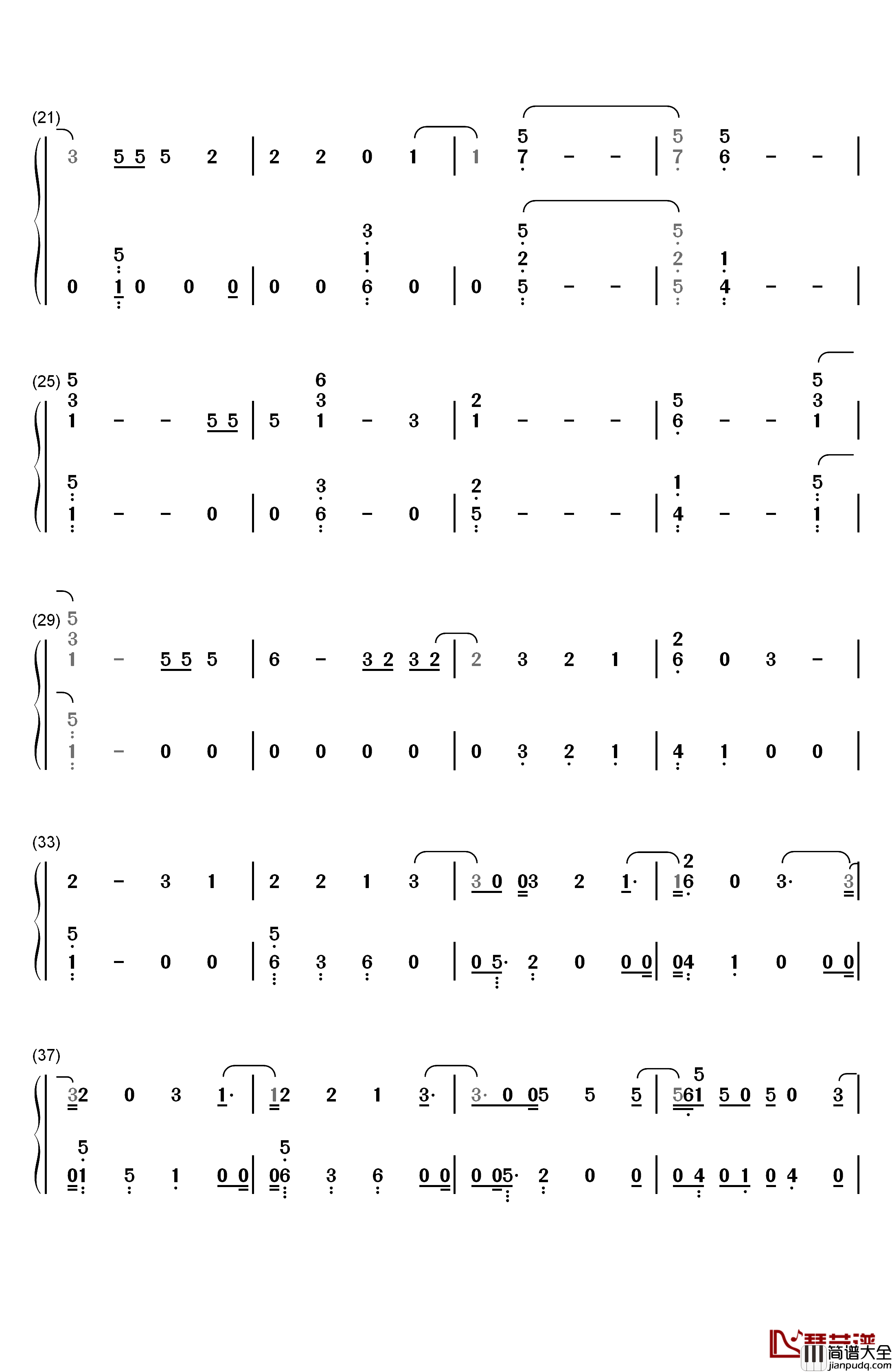 Marry_Me钢琴简谱_数字双手_Thomas_Rhett