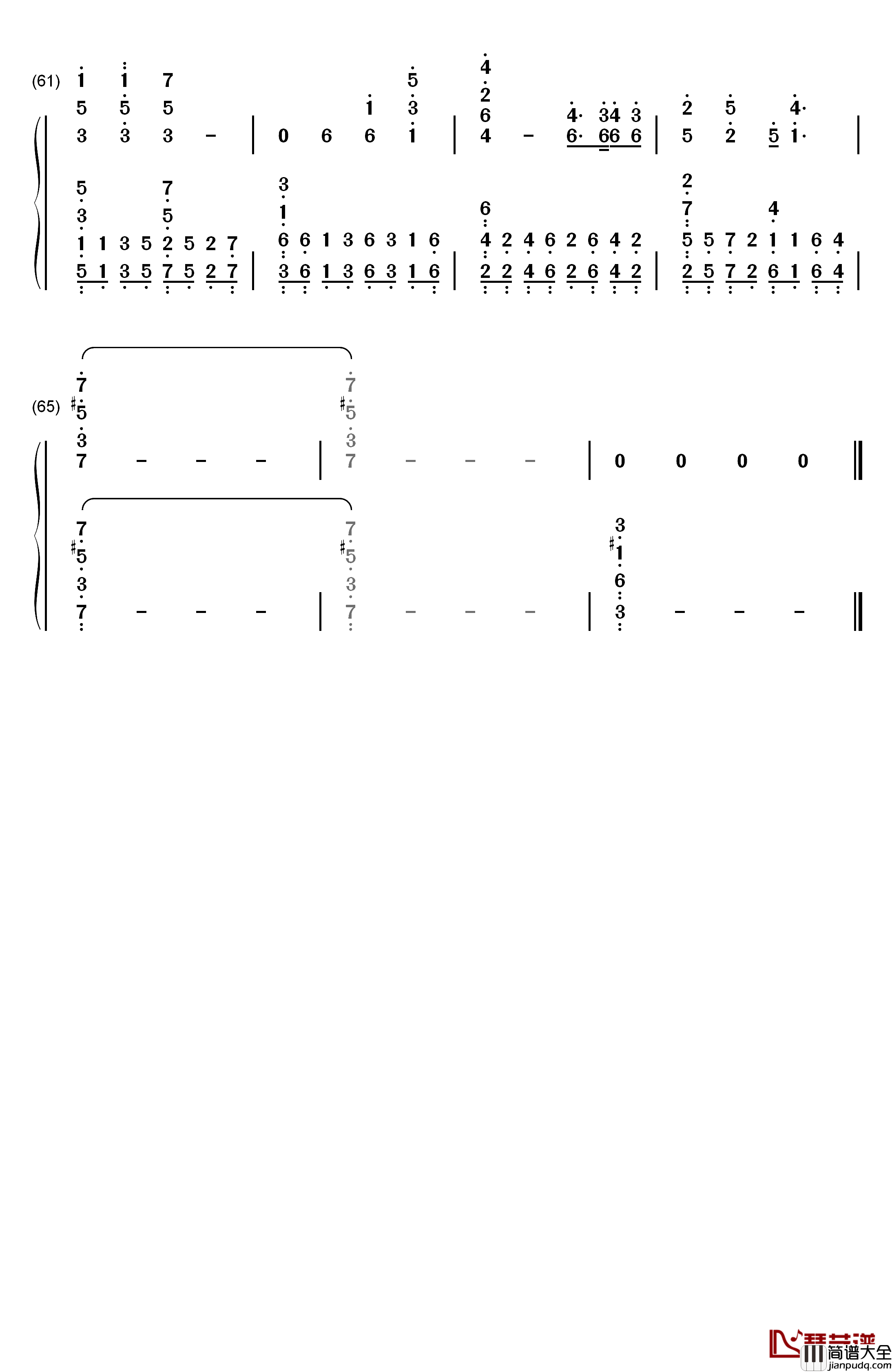 Color_Of_Your_Life钢琴简谱_数字双手_Michal_Szpak