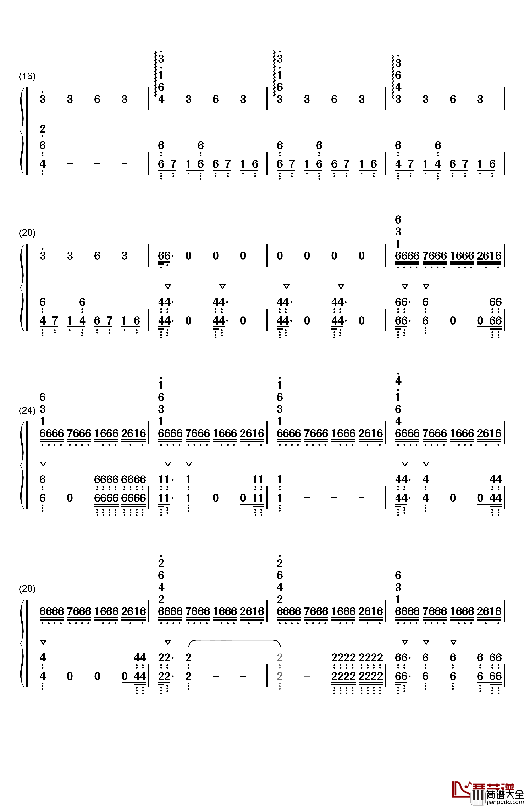 复仇者联盟4终局之战钢琴简谱_数字双手_Alan_Silvestri