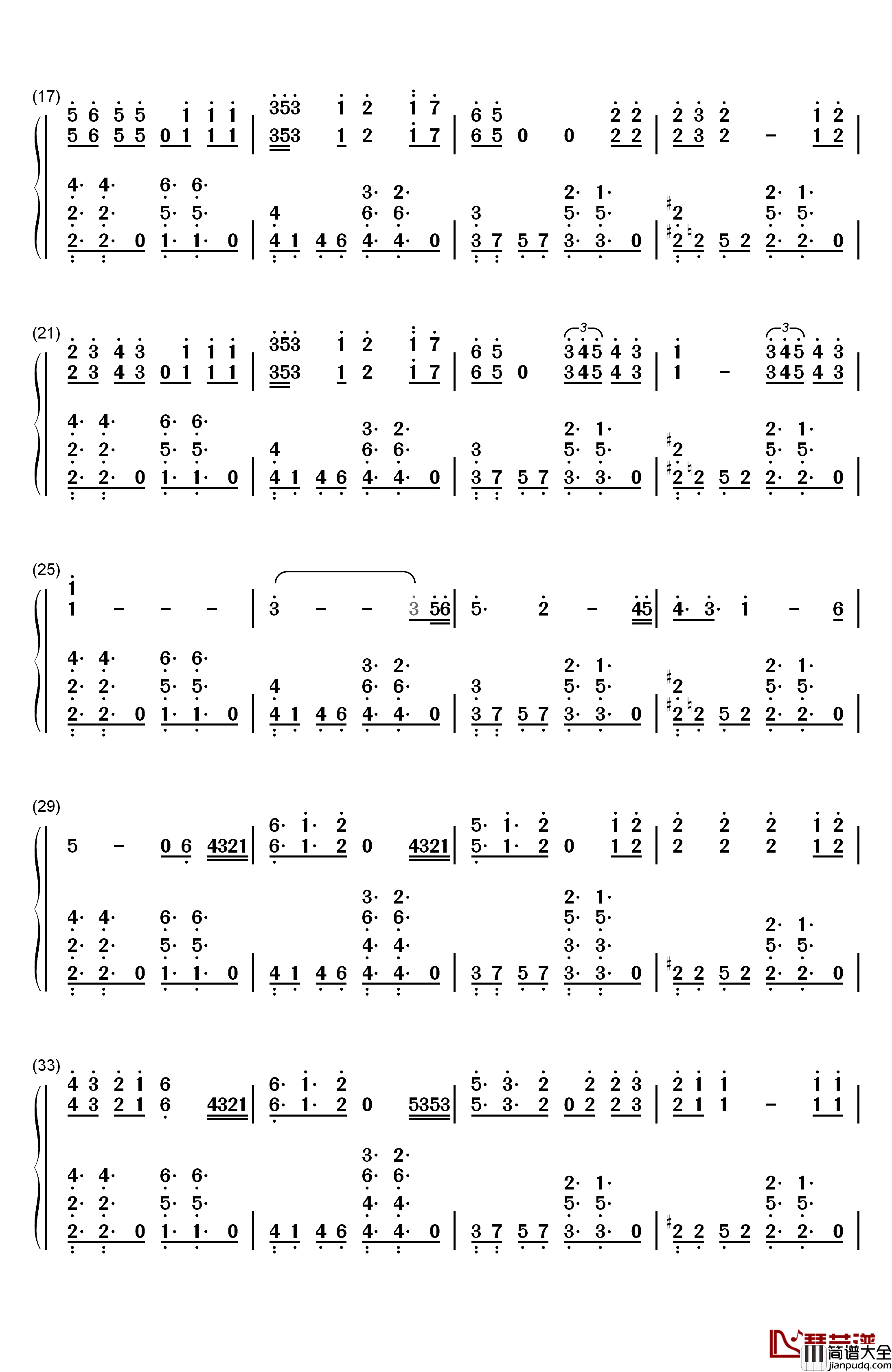 Promise钢琴简谱_数字双手_朴智旻