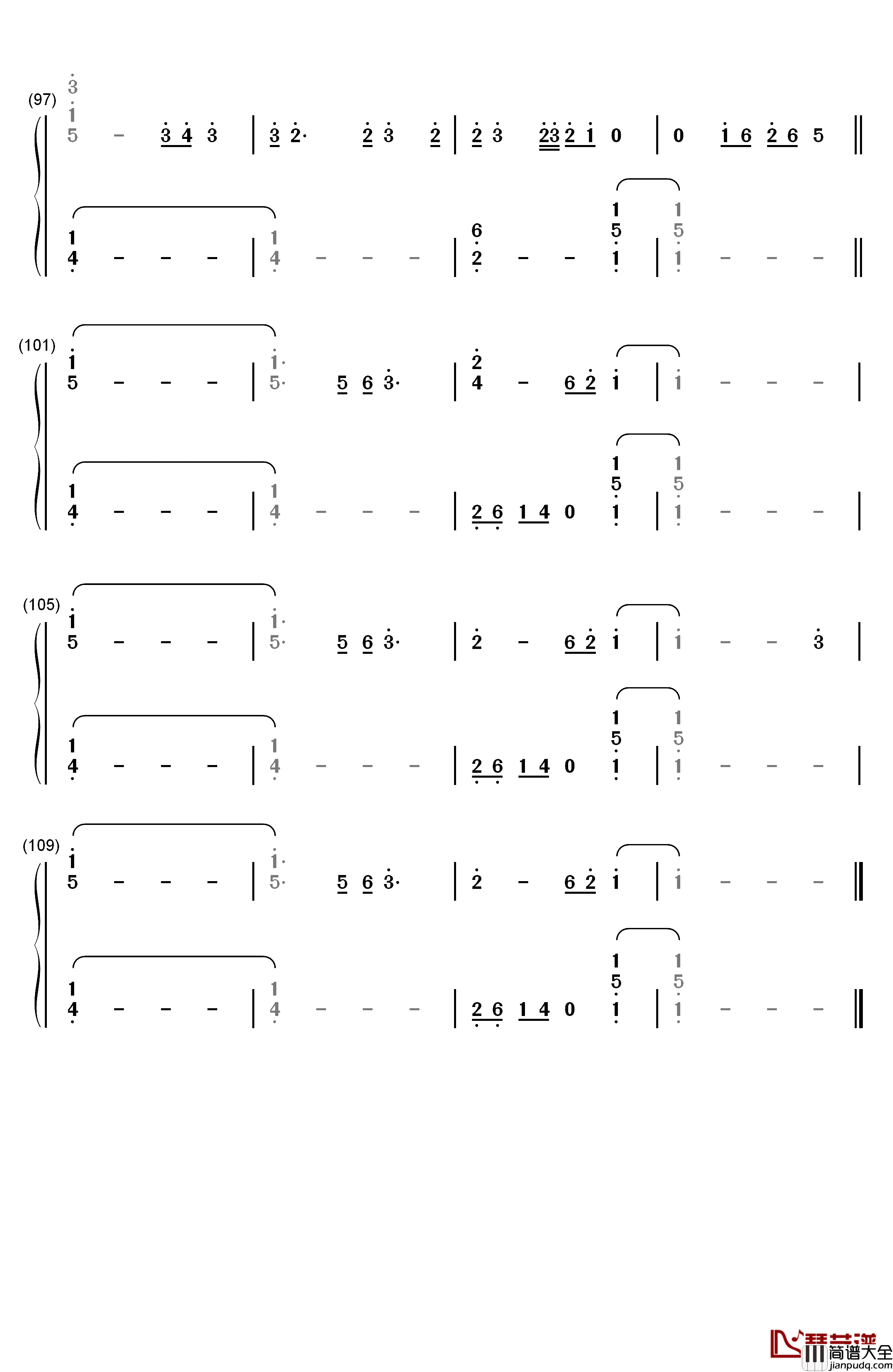 No_One_Knows_Me_Like_the_Piano钢琴简谱_数字双手_Sampha