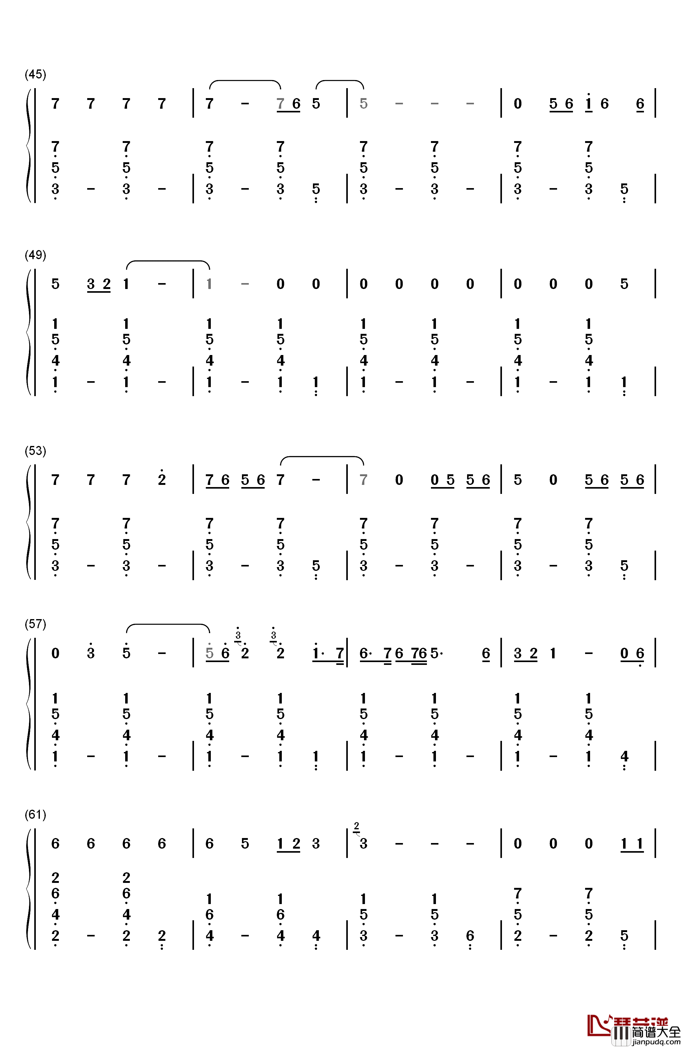 Lay_Me_Down钢琴简谱_数字双手_Sam_Smith