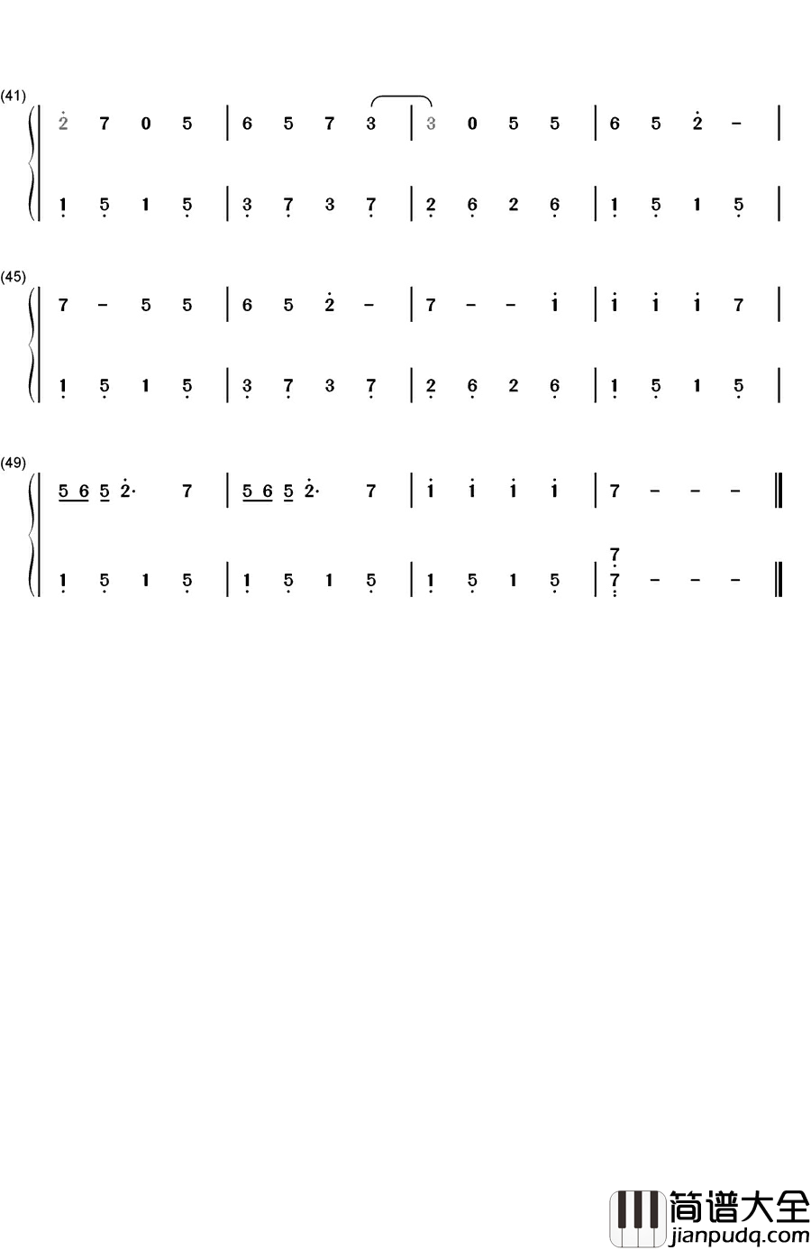 The_Monster钢琴简谱_数字双手_Eminem_&_Rihanna