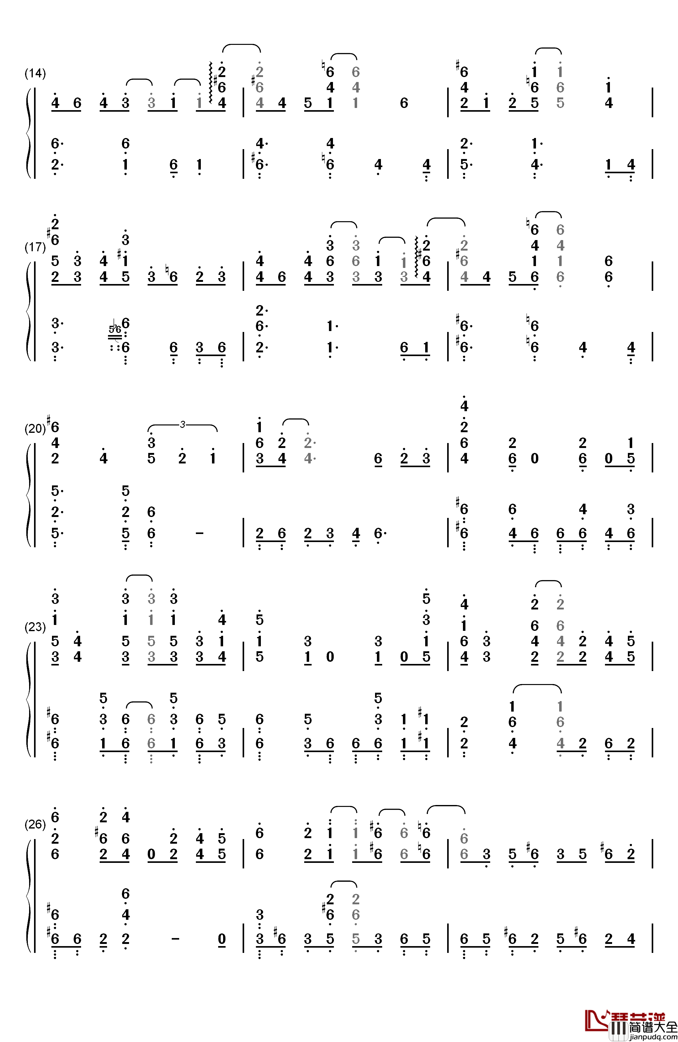 _火影忍者疾风传_主题曲_钢琴简谱_数字双手_水野良树