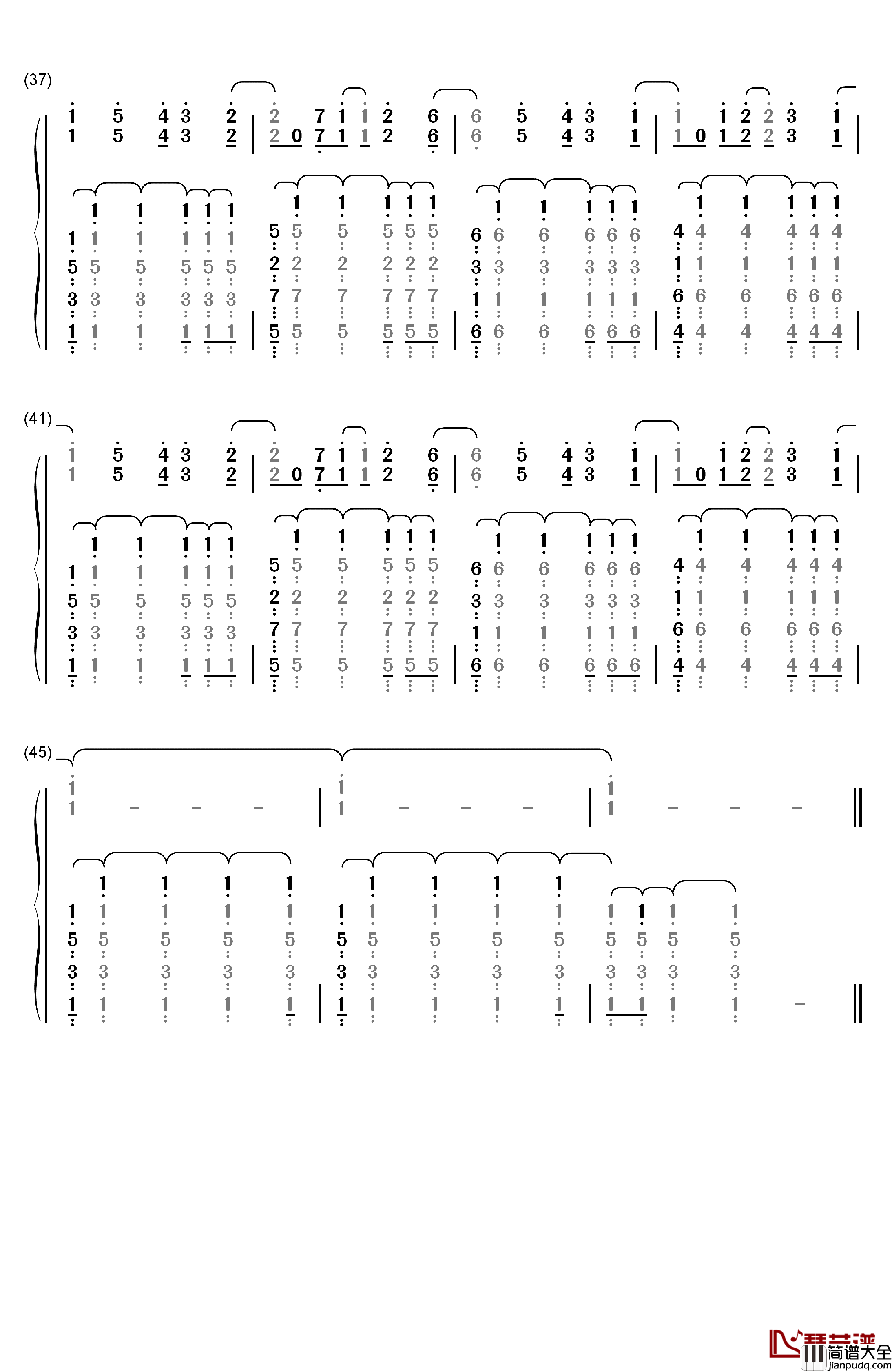 A_World_Without_Danger钢琴简谱_数字双手_Julien_Lamassonne_(Noam_Kaniel)