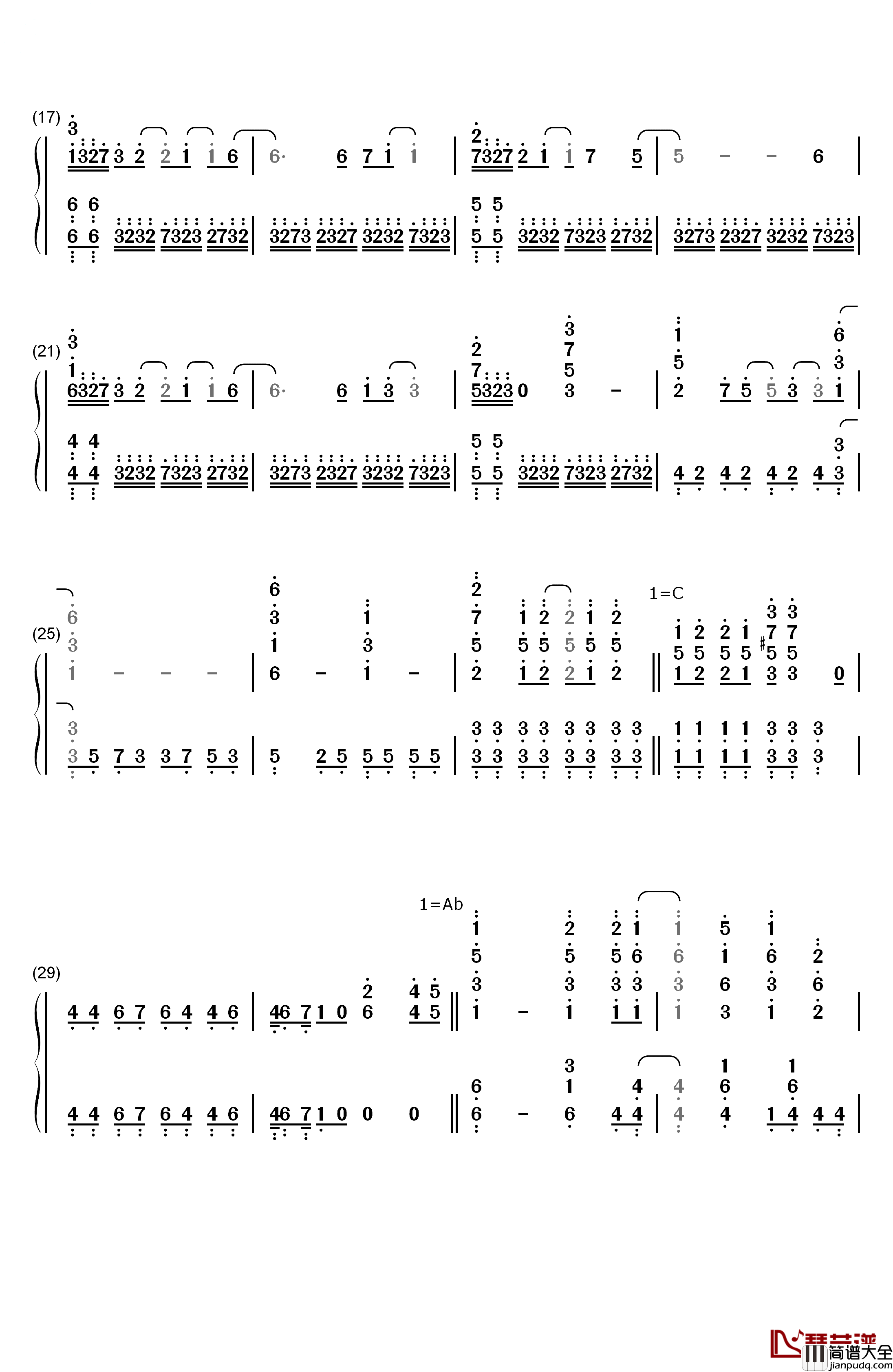 World_Étude钢琴简谱_数字双手_阿尔泰尔（CV：丰崎爱生）