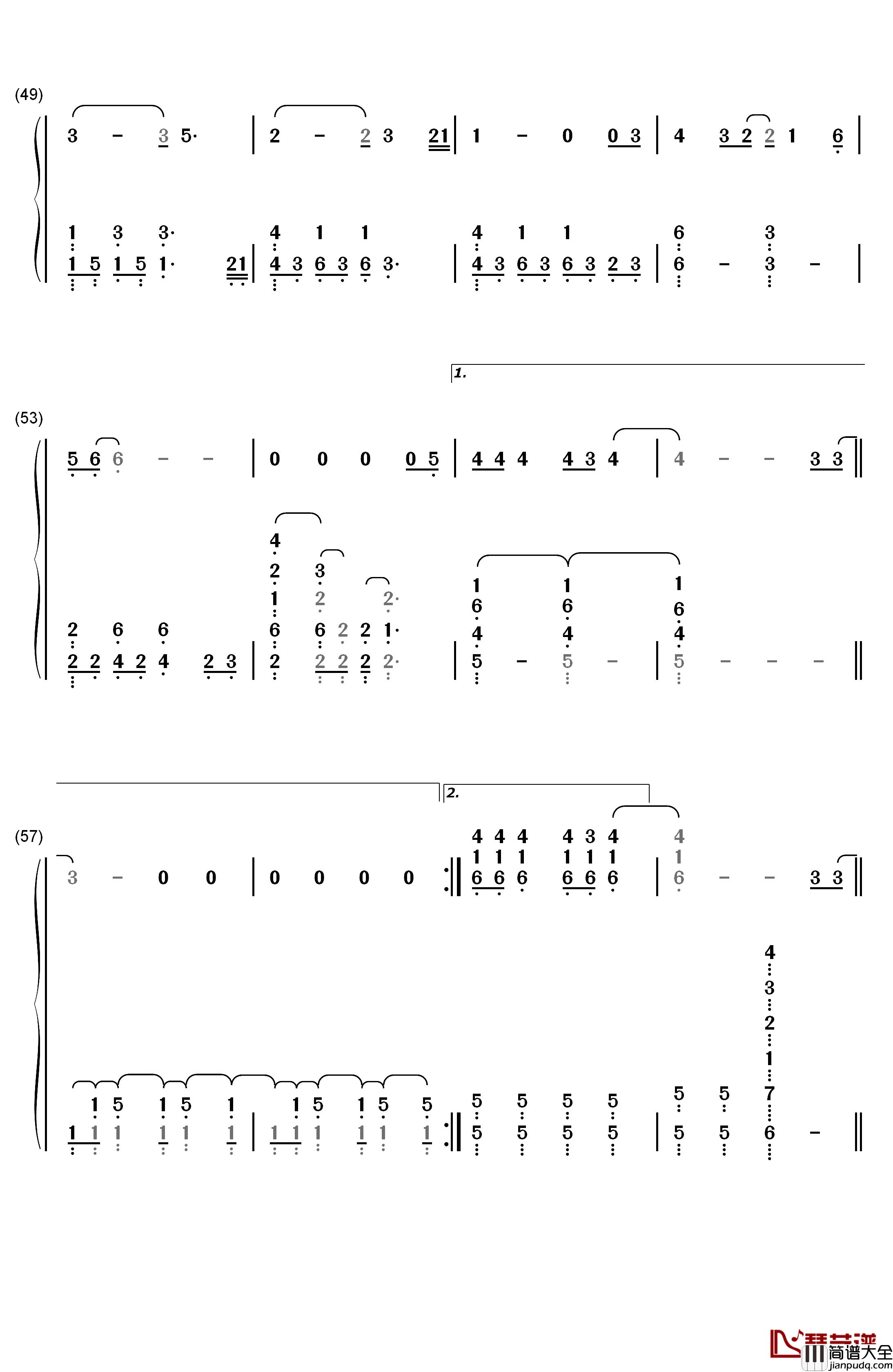 All_I_Ask钢琴简谱_数字双手_Adele