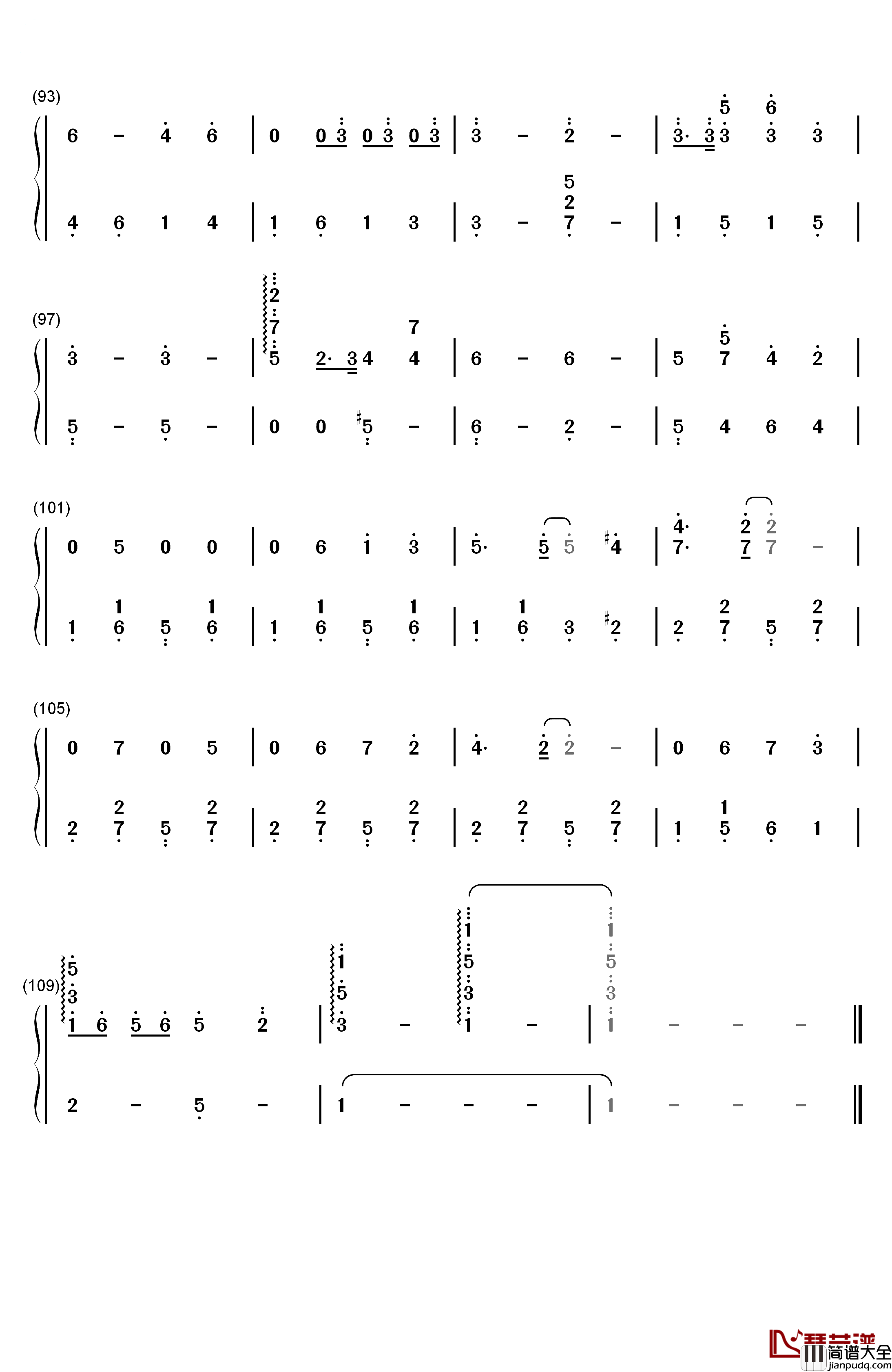 Rudolph_the_Red钢琴简谱_数字双手_Johnny_Marks