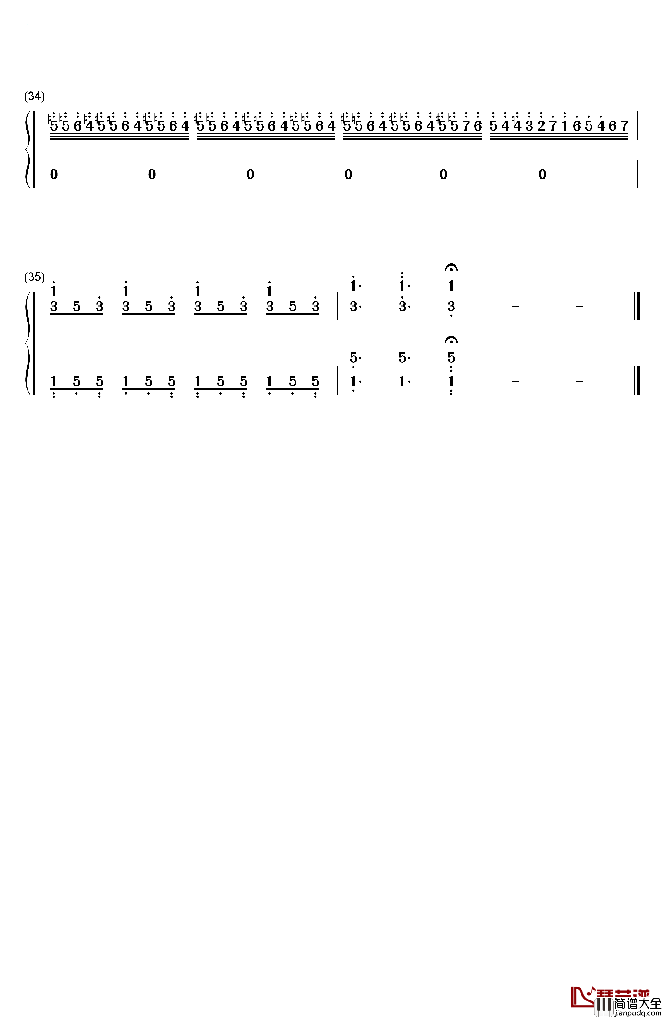 降E大调夜曲钢琴简谱_数字双手_肖邦