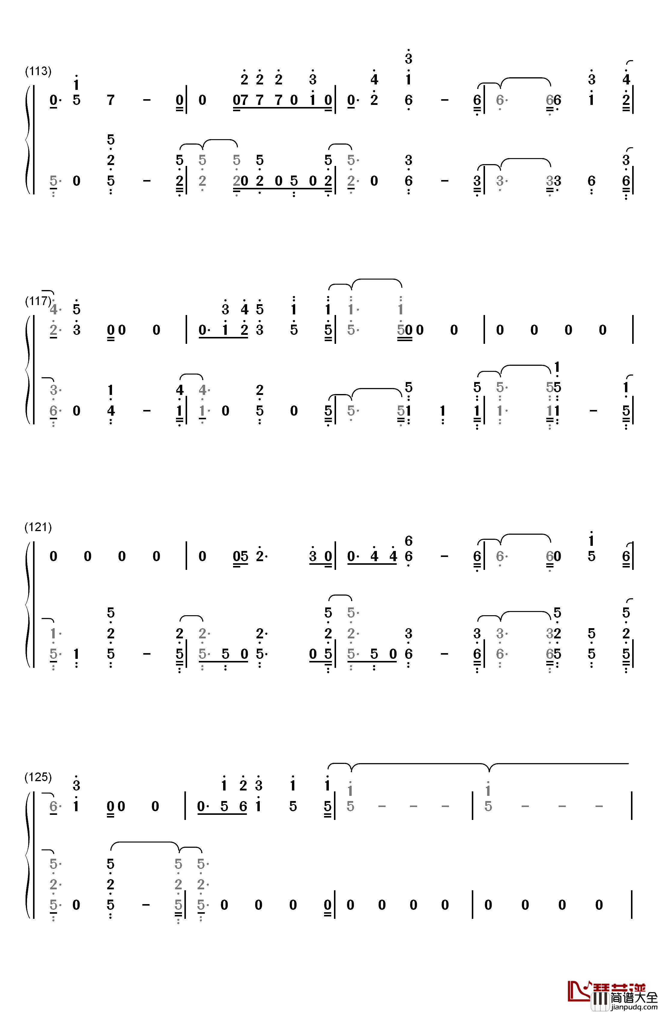 Space_Between钢琴简谱_数字双手_Mal_Evie