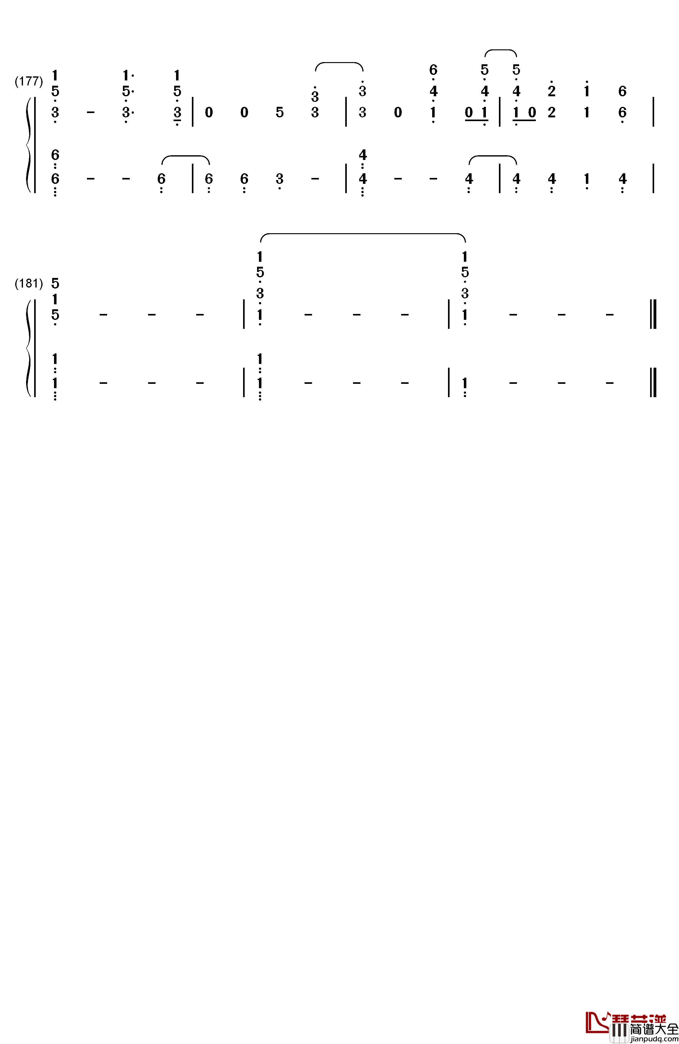 The_Scientist钢琴简谱_数字双手_Coldplay