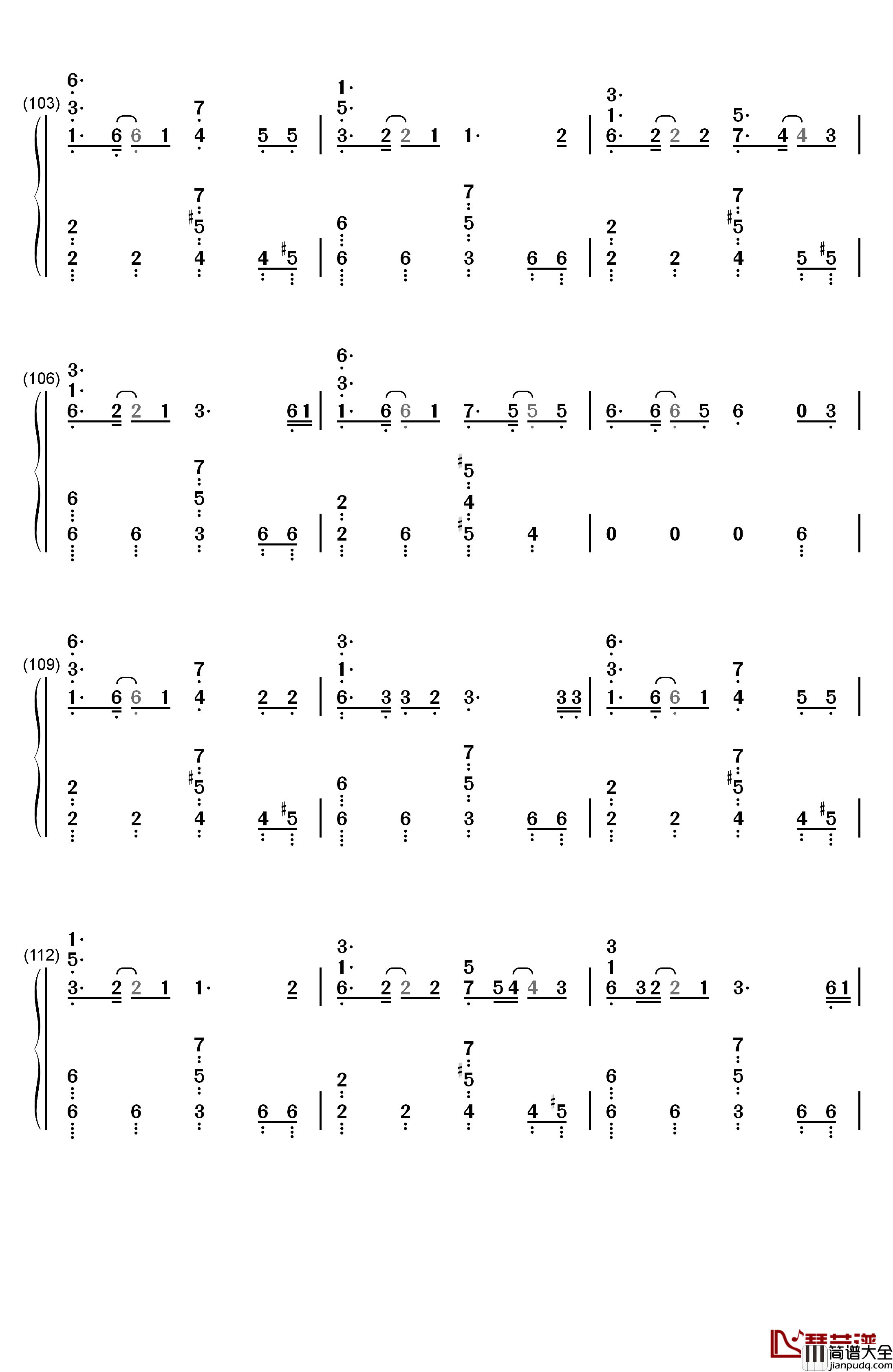 ドラマツルギー钢琴简谱_数字双手_初音未来