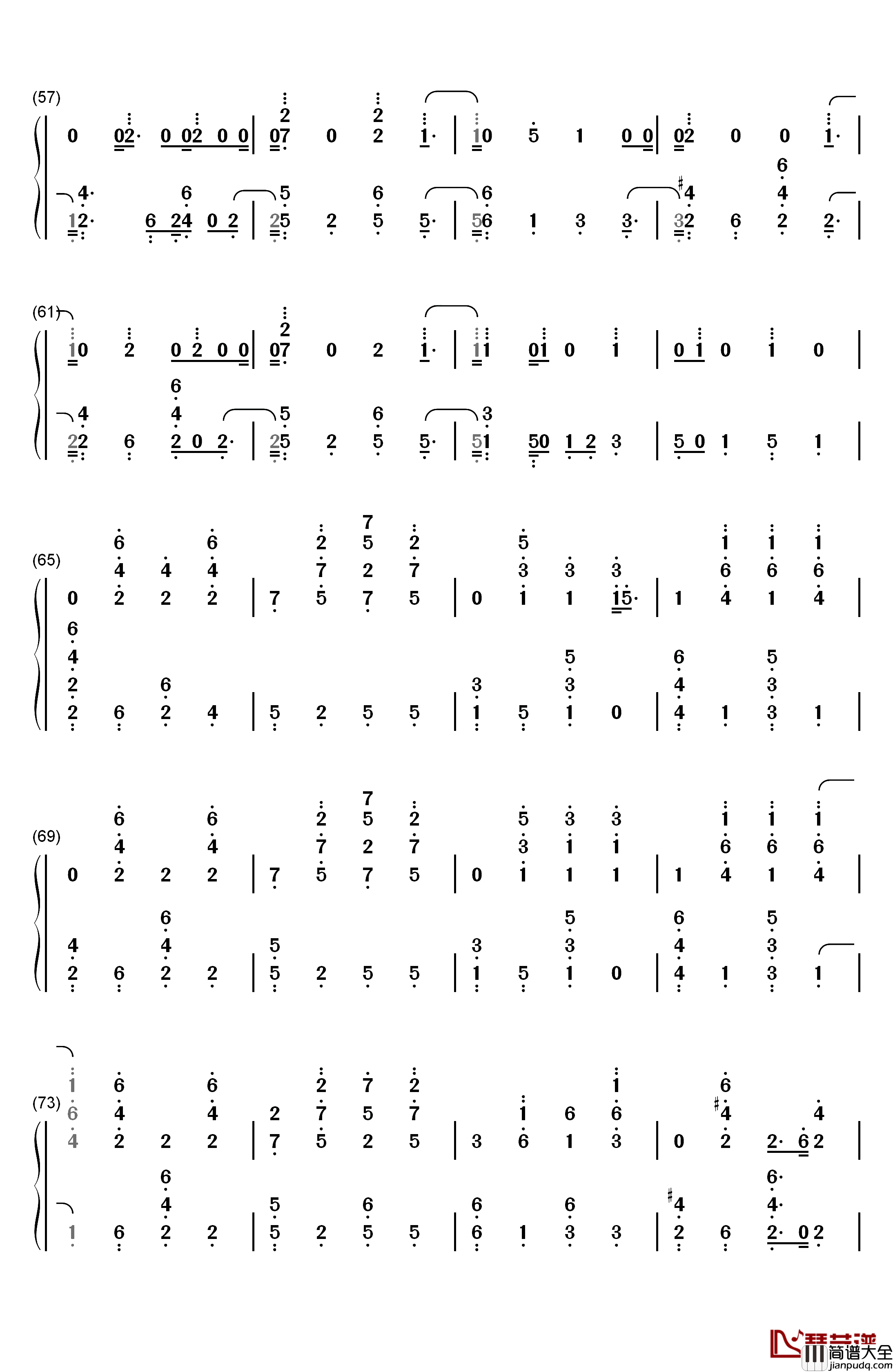 Santa's_Coming_For_Us钢琴简谱_数字双手_Sia_Greg_Kurstin