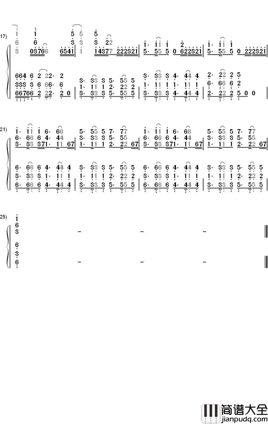 Burn钢琴简谱_数字双手_Ellie_Goulding