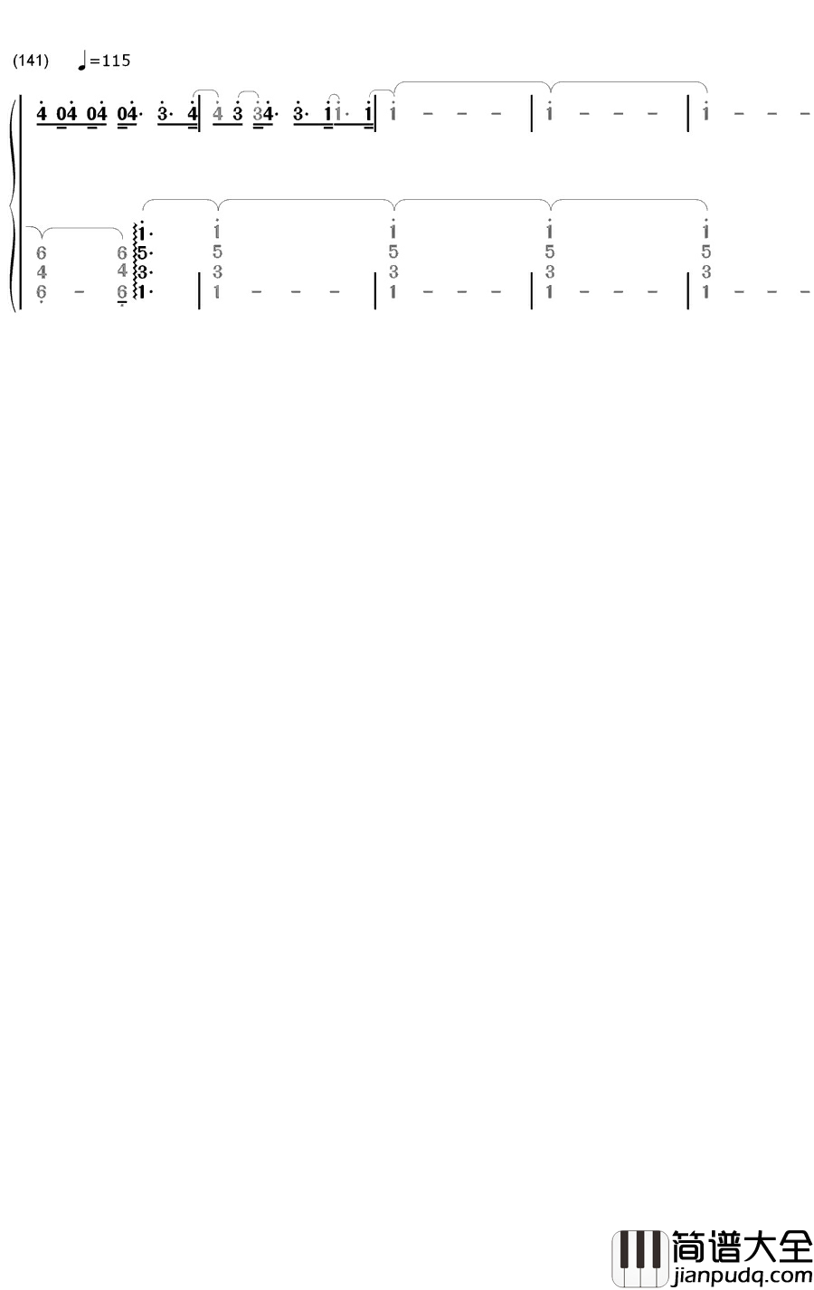 光と影のロマン钢琴简谱_数字双手_宇德敬子