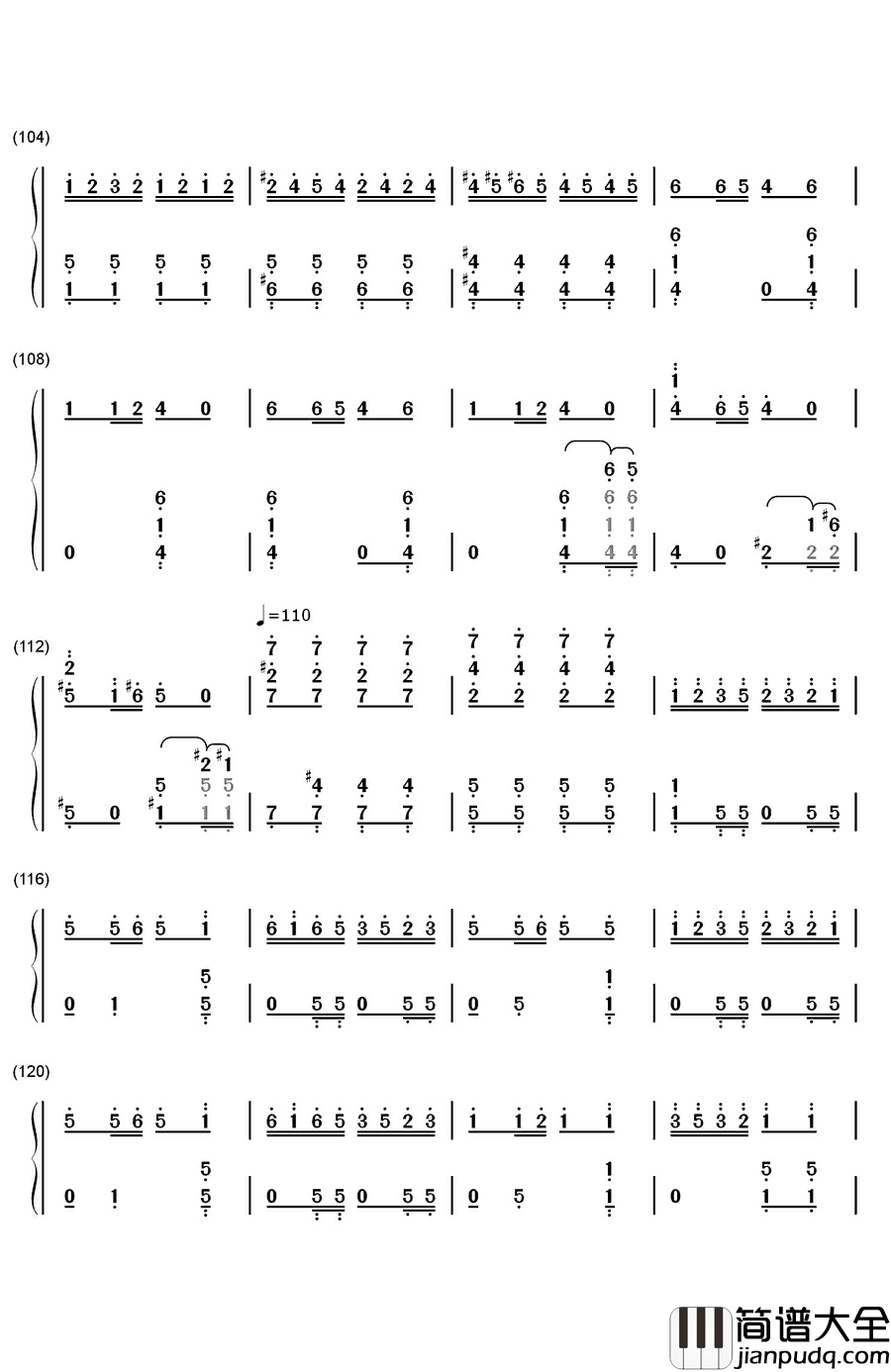 春节序曲钢琴简谱_数字双手_李焕之