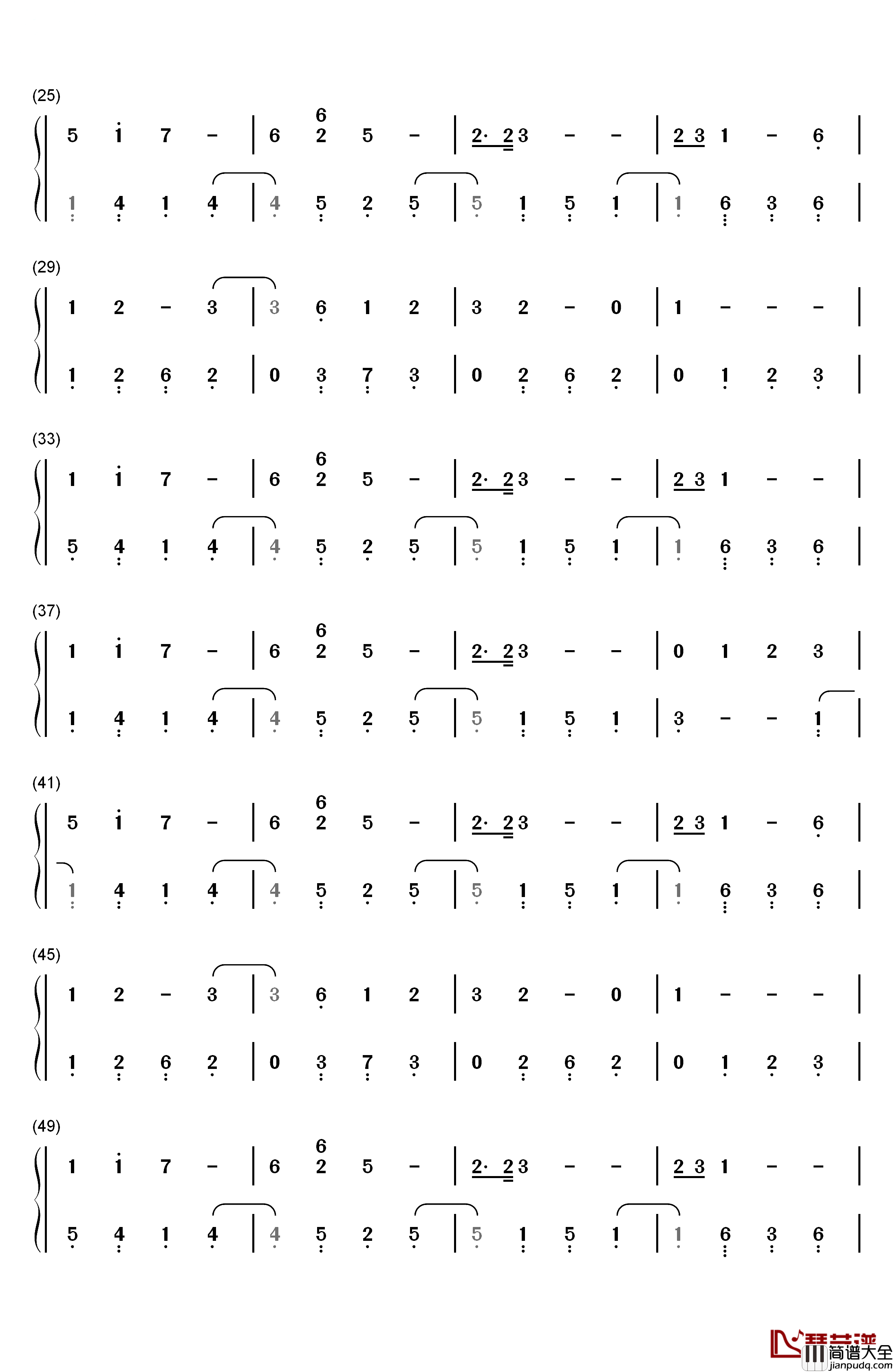 忧伤还是快乐_原名_My_Soul_钢琴简谱_数字双手_July__줄라이