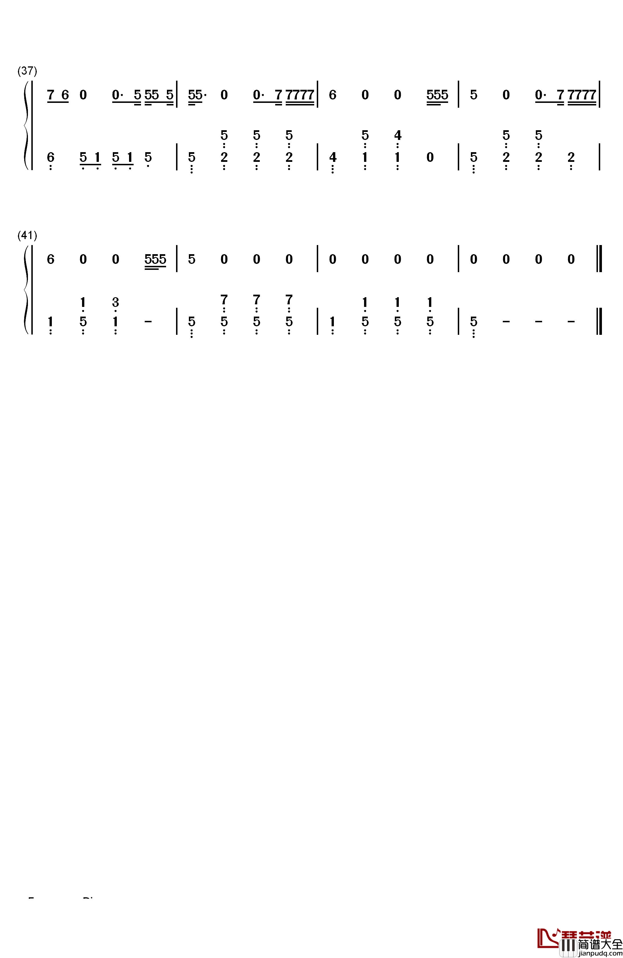 Heroes钢琴简谱_数字双手_Scala_Kolacny_Brothers