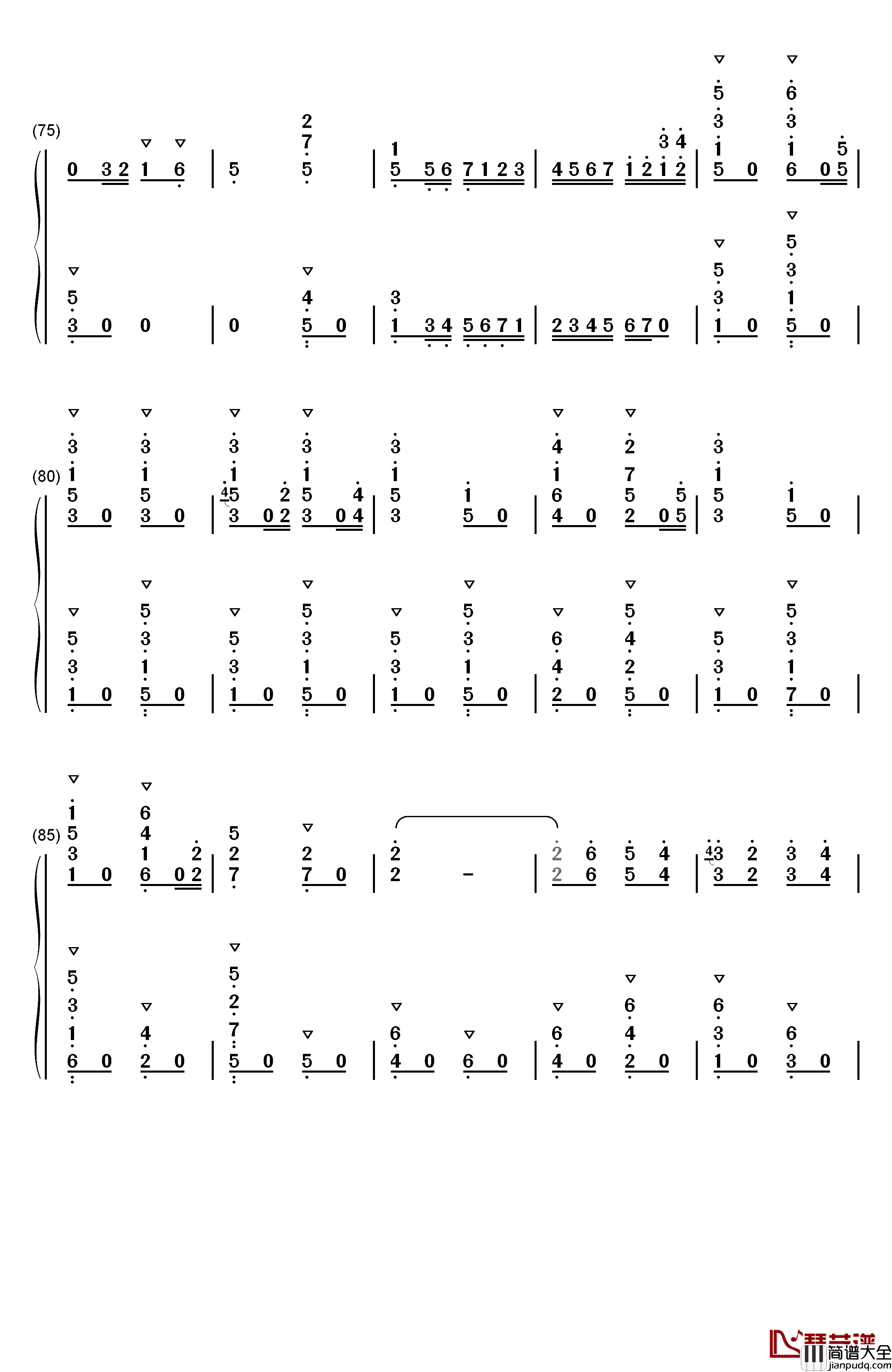 卡门序曲钢琴简谱_数字双手_比才