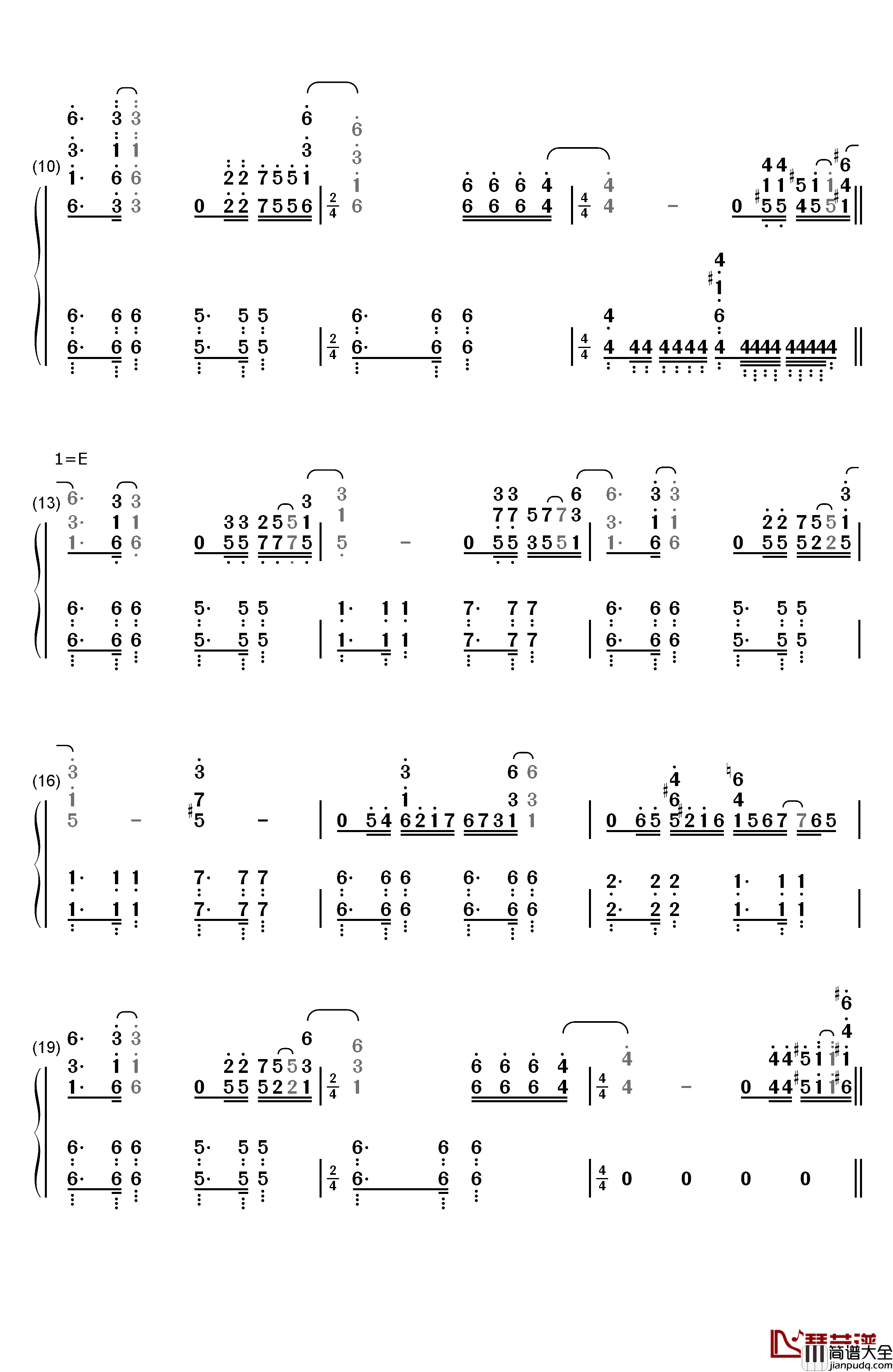 Hawaii_Five钢琴简谱_数字双手_Brian_Tyler