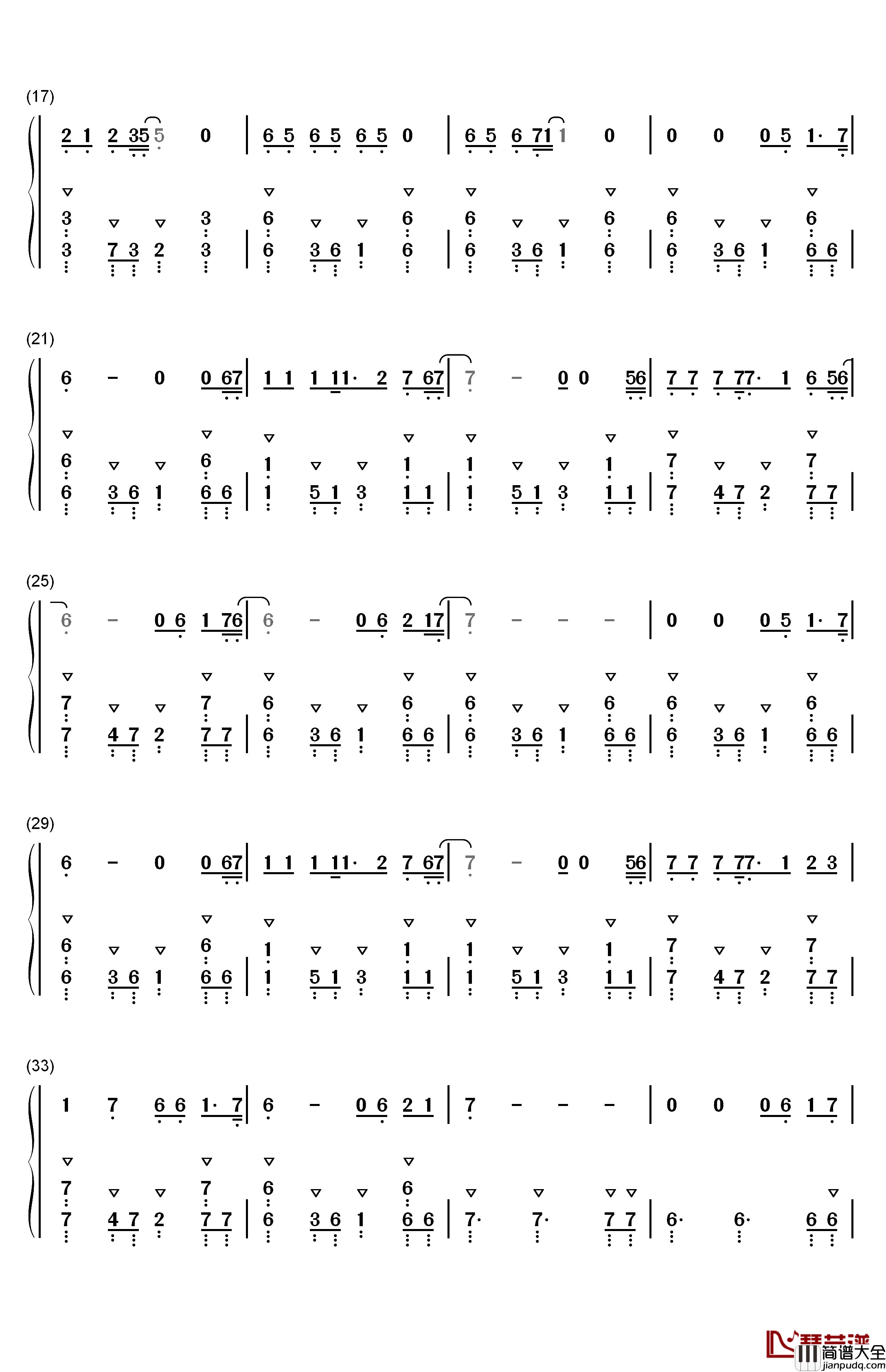 Say_Na_Na_Na钢琴简谱_数字双手_Serhat