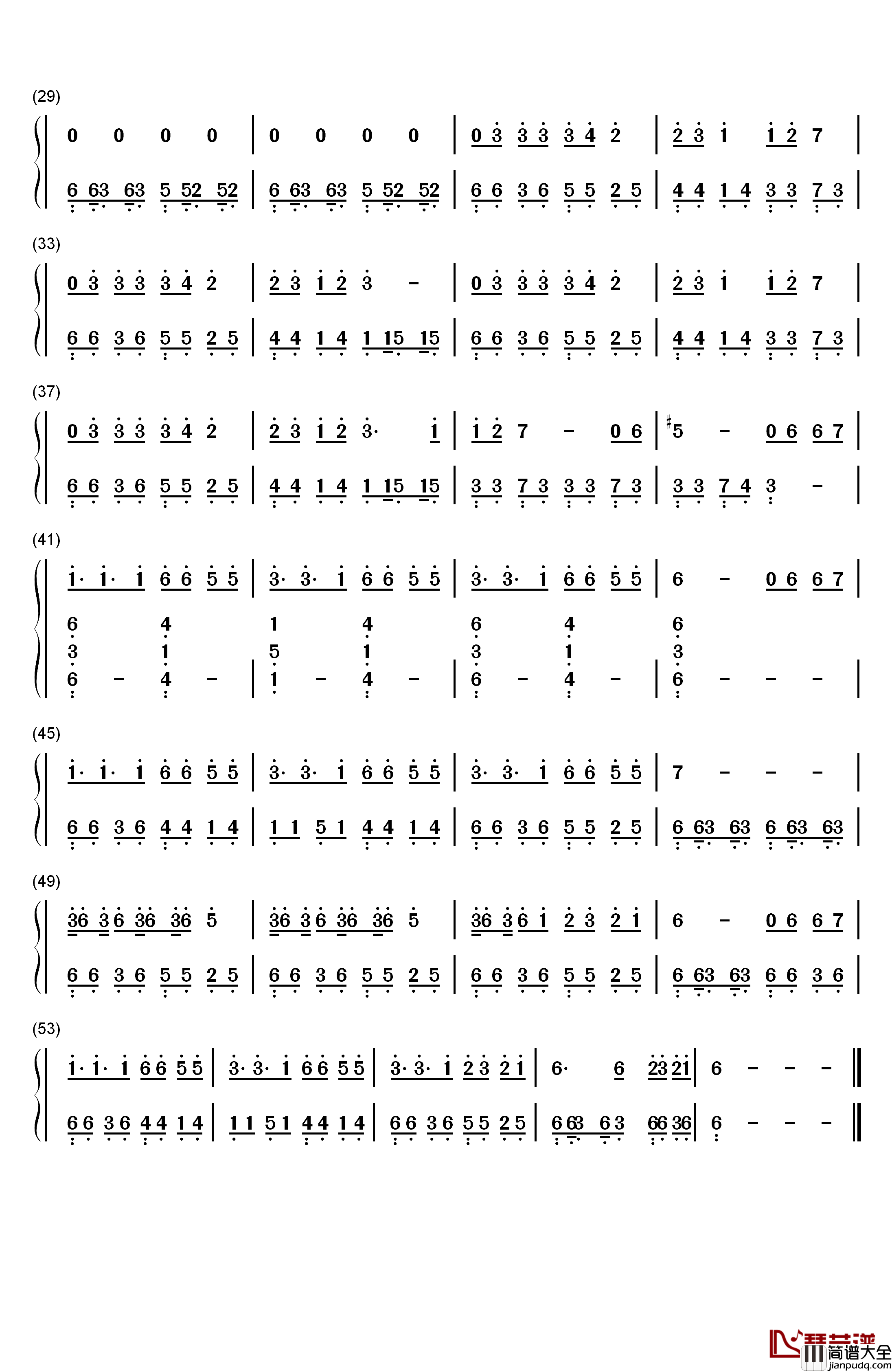 El_mismo_sol钢琴简谱_数字双手_Alvaro_Soler