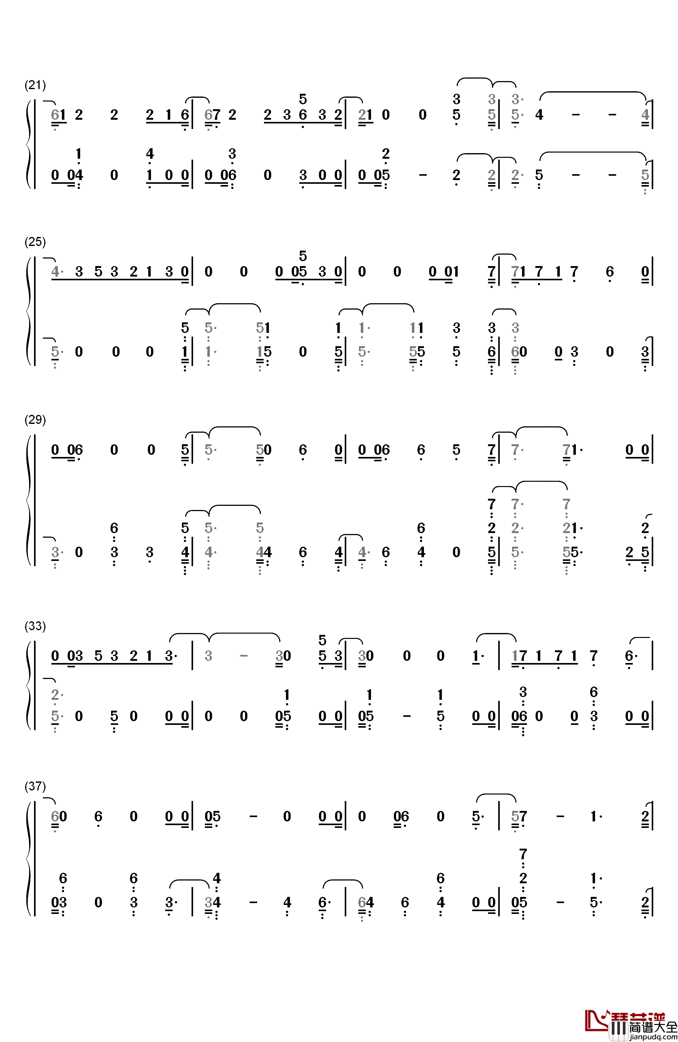 Epiphany钢琴简谱_数字双手_防弹少年团