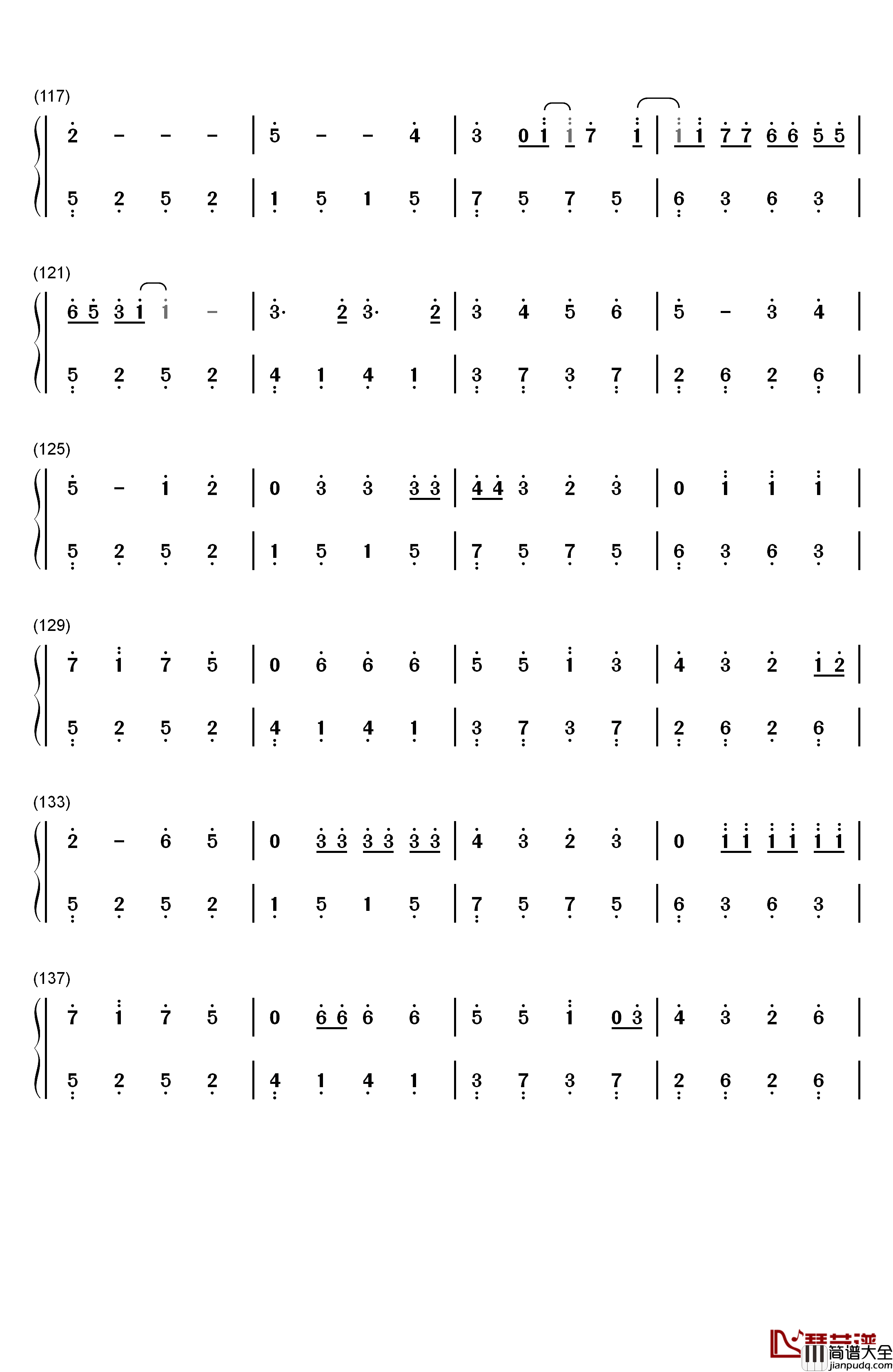 ジコチュー乃版本46钢琴简谱_数字双手_乃木坂46