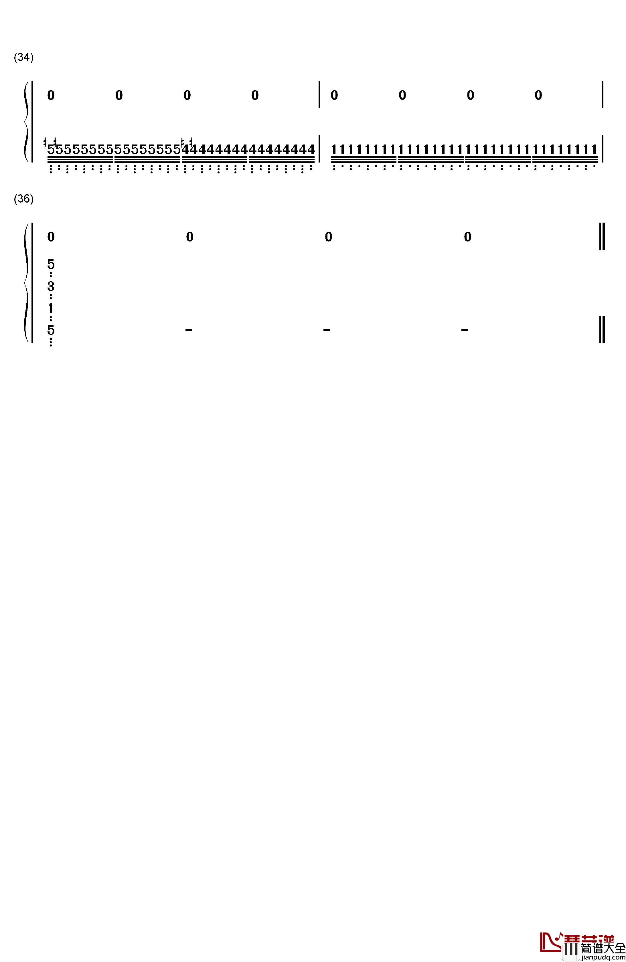 千万次的问钢琴简谱_数字双手_刘欢