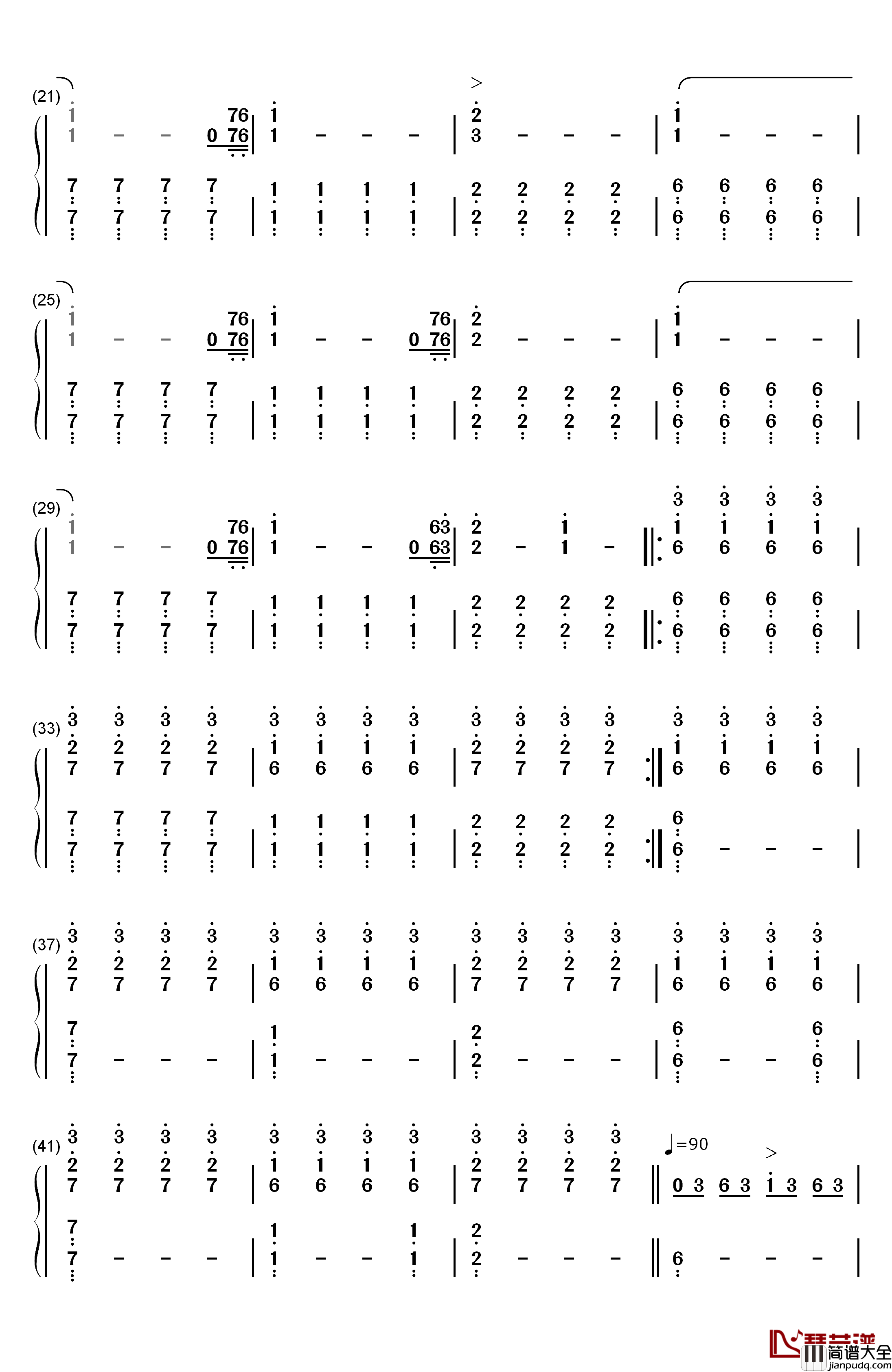 Clubbed_to_Death钢琴简谱_数字双手_Rob_Dougan