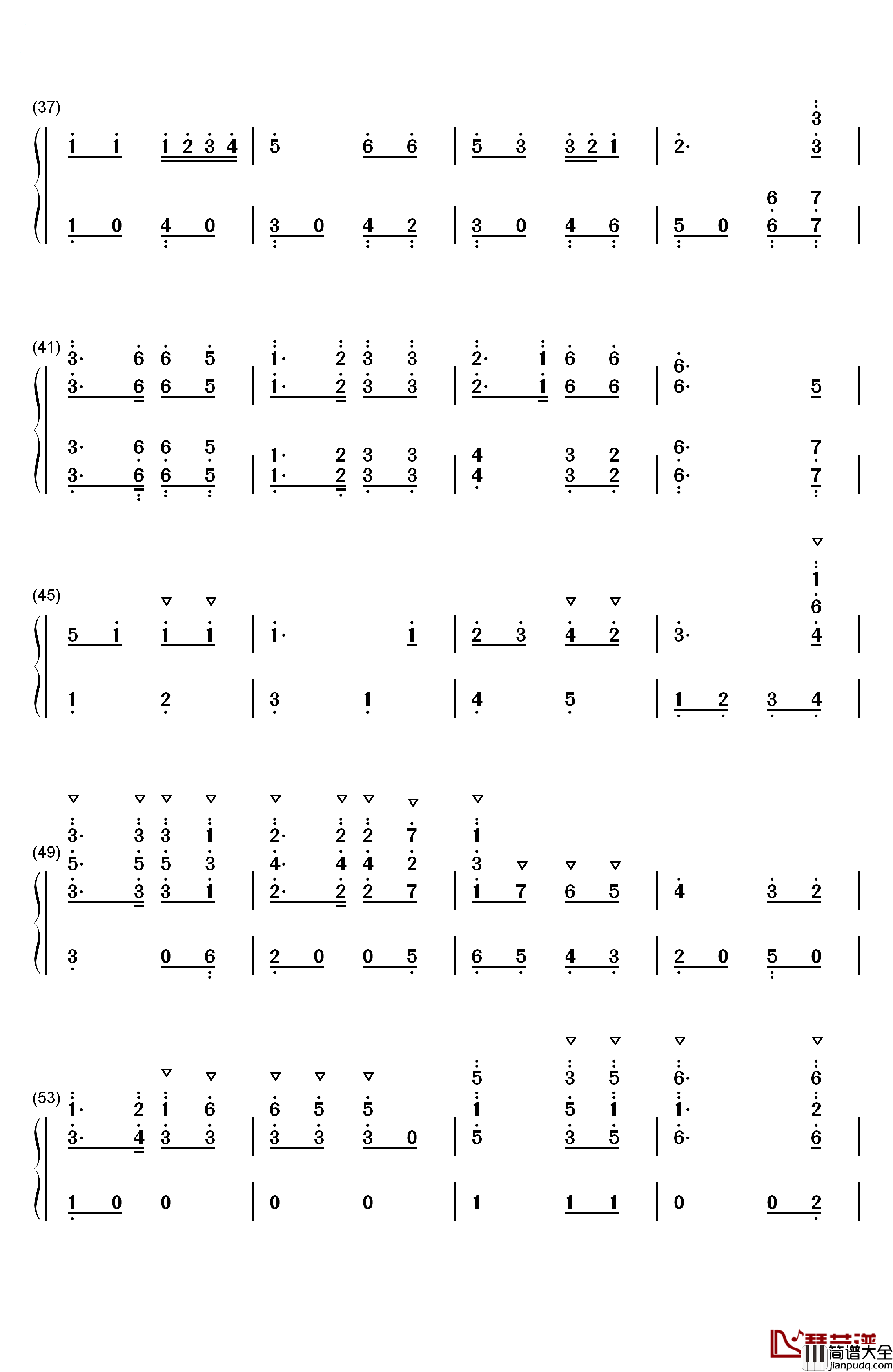 英国民歌组曲钢琴简谱_数字双手_沃恩·威廉斯