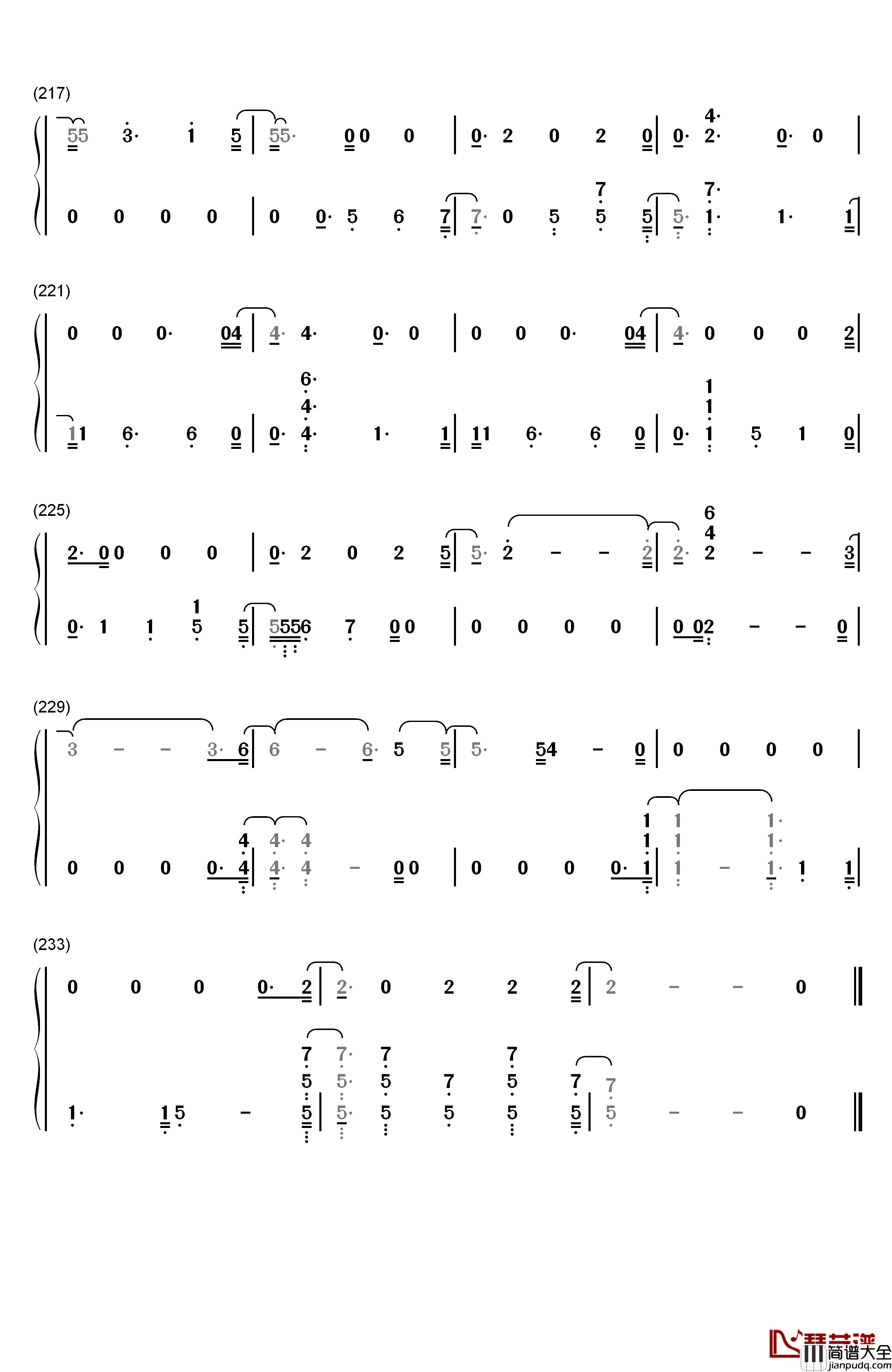 Say_Something钢琴简谱_数字双手_Justin_Timberlake