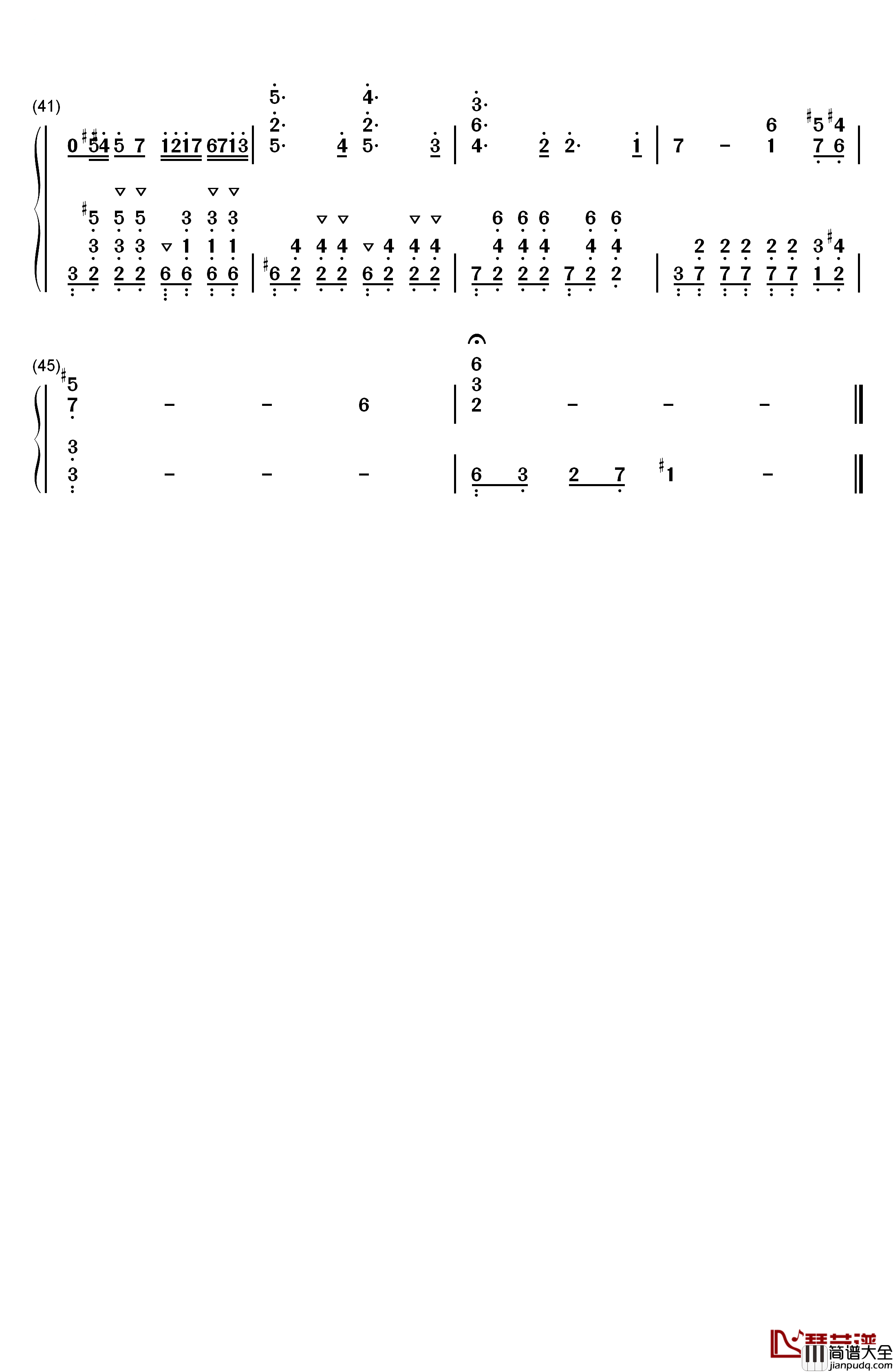 海の見える街钢琴简谱_数字双手_久石让