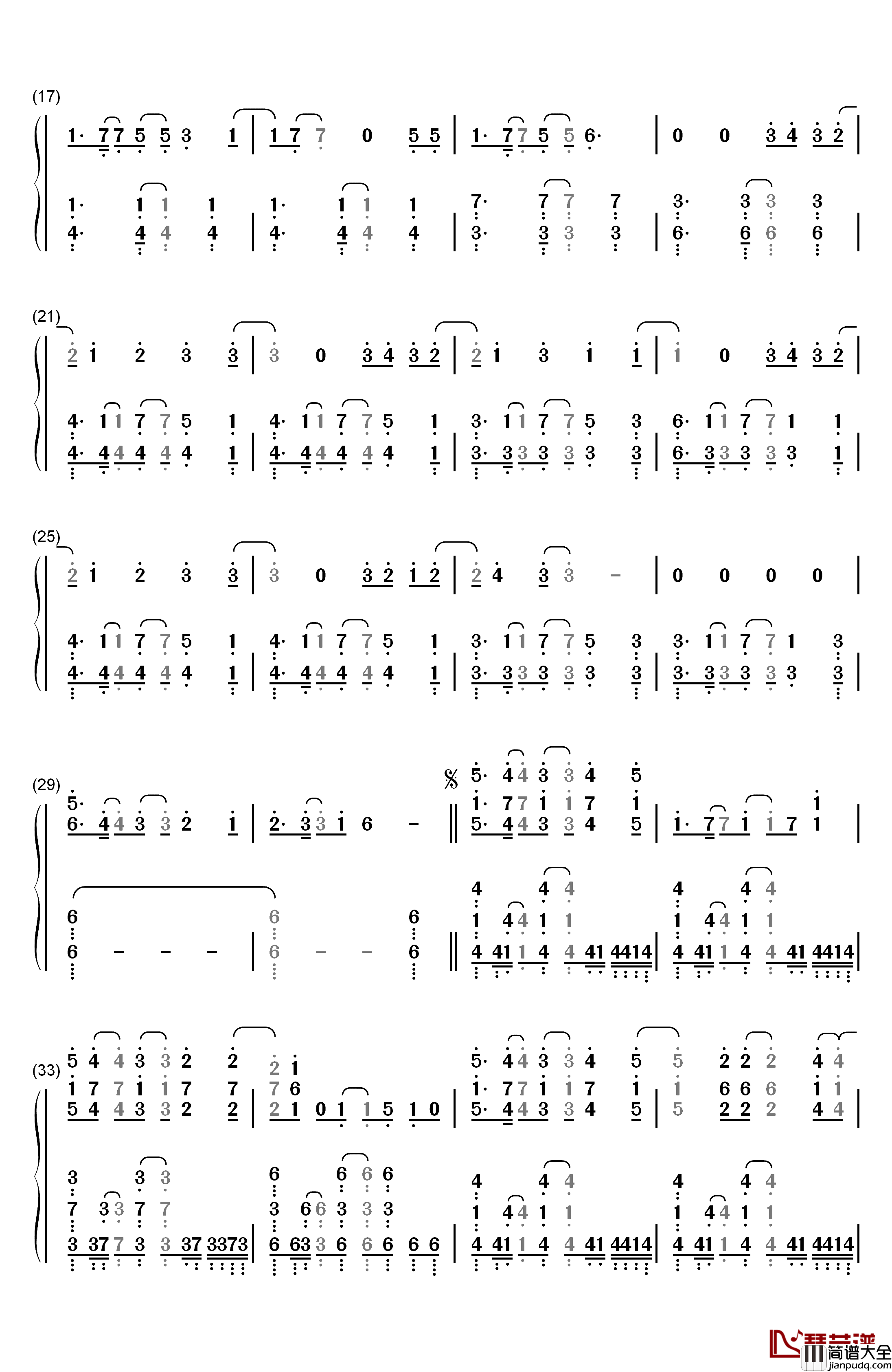 KISS_OF_DEATH钢琴简谱_数字双手_中岛美嘉