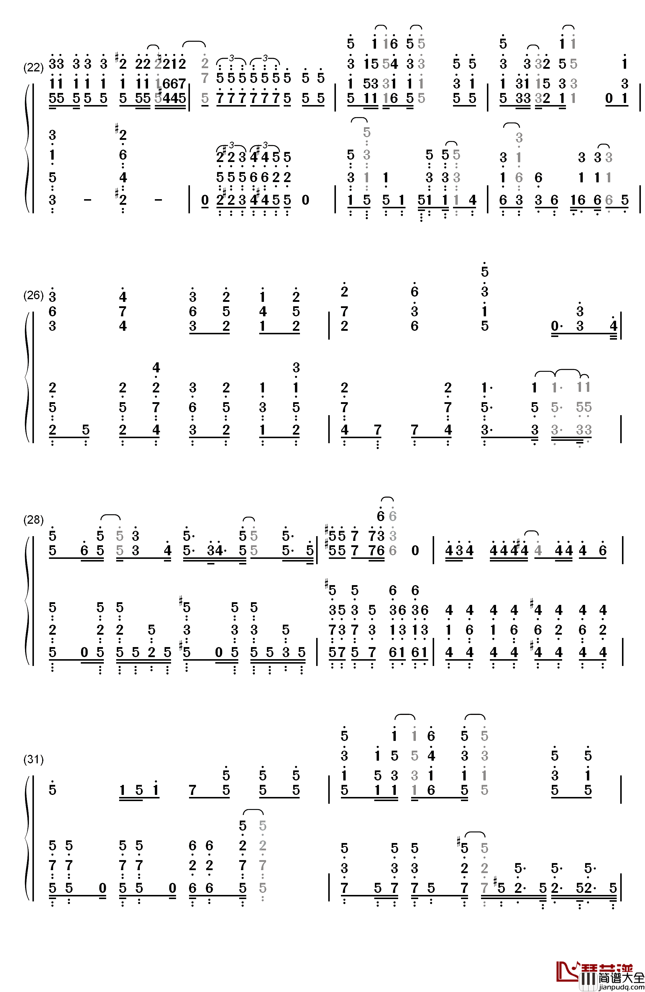 ミラクルカラーズ☆本日も異常ナシ钢琴简谱_数字双手_COLORS☆SLASH