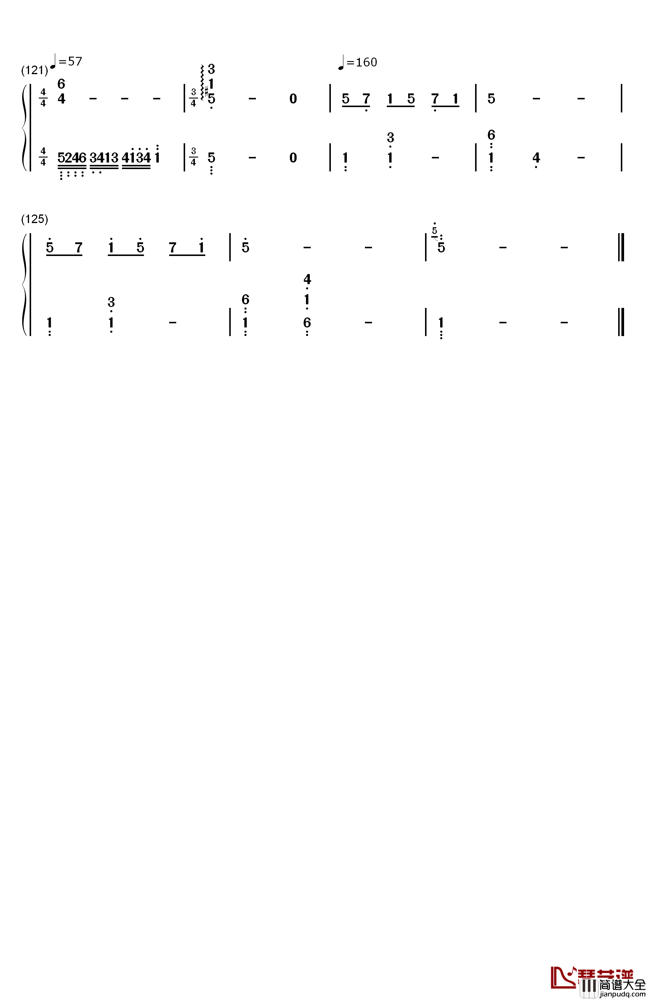 水面のワルツ钢琴简谱_数字双手_西村由纪江