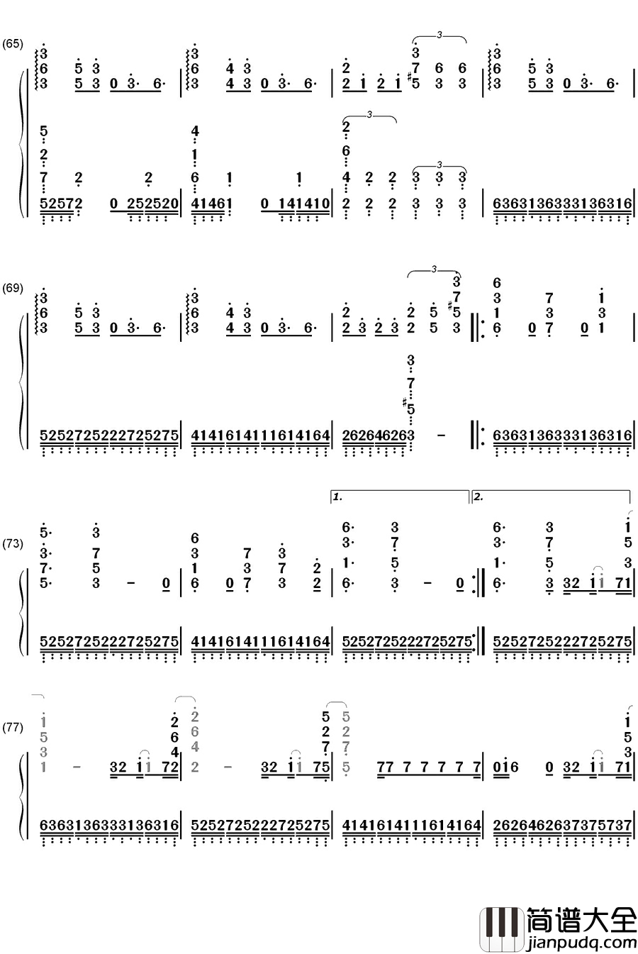 ALIEz钢琴简谱_数字双手_SawanoHiroyuki[nZk]