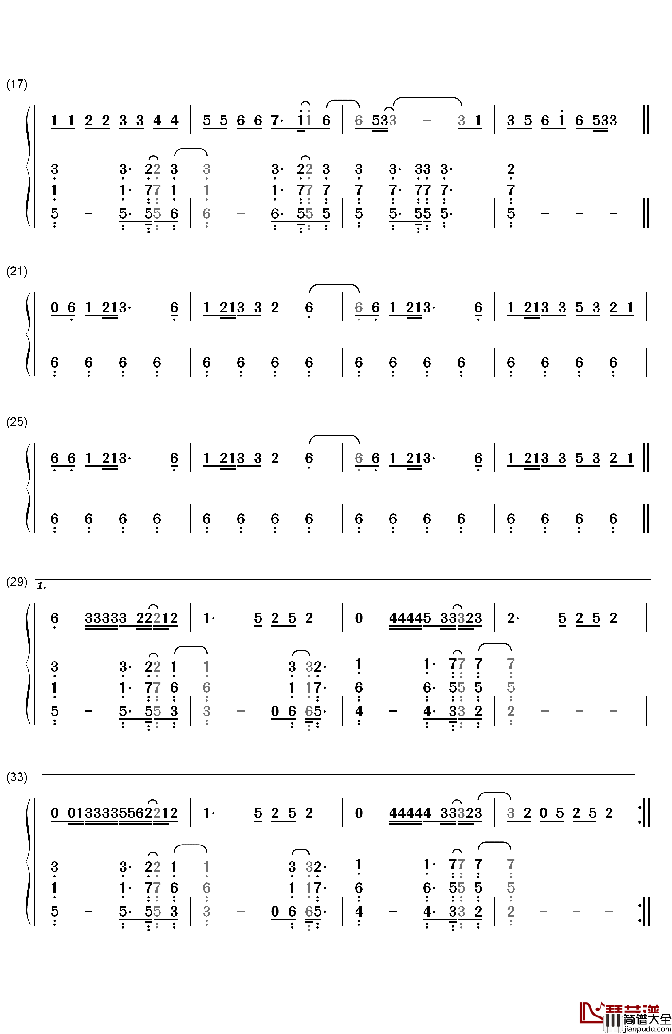 Nobody_Love钢琴简谱_数字双手_Tori_Kelly