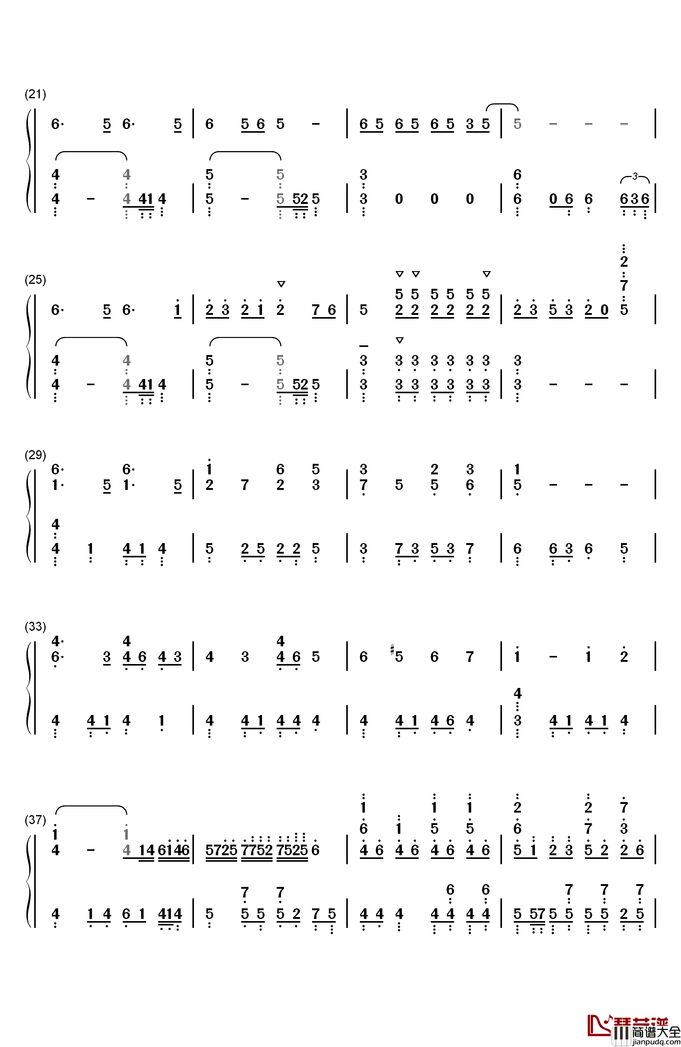 すーぱーぬこわーるど钢琴简谱_数字双手_IA