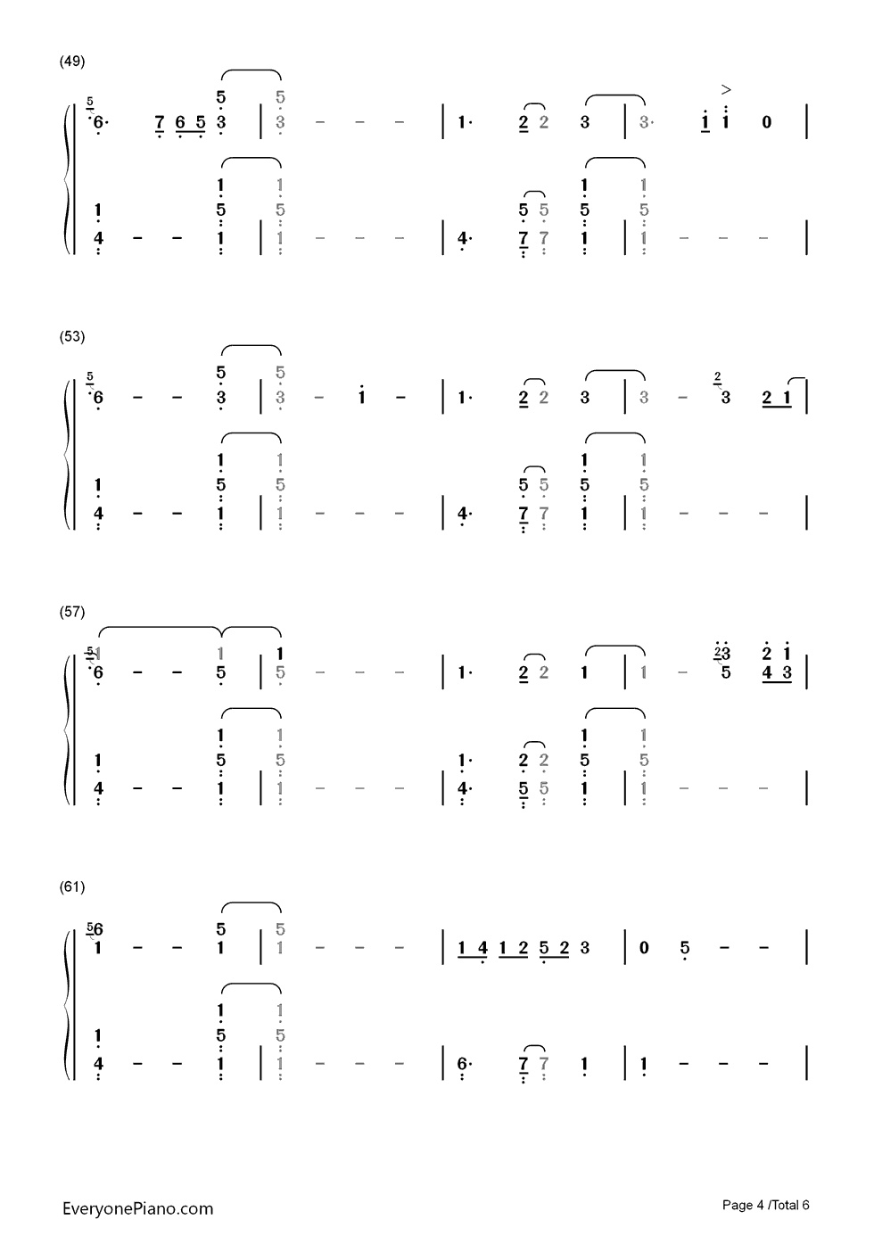 Purpose钢琴简谱_数字双手_Justin_Bieber