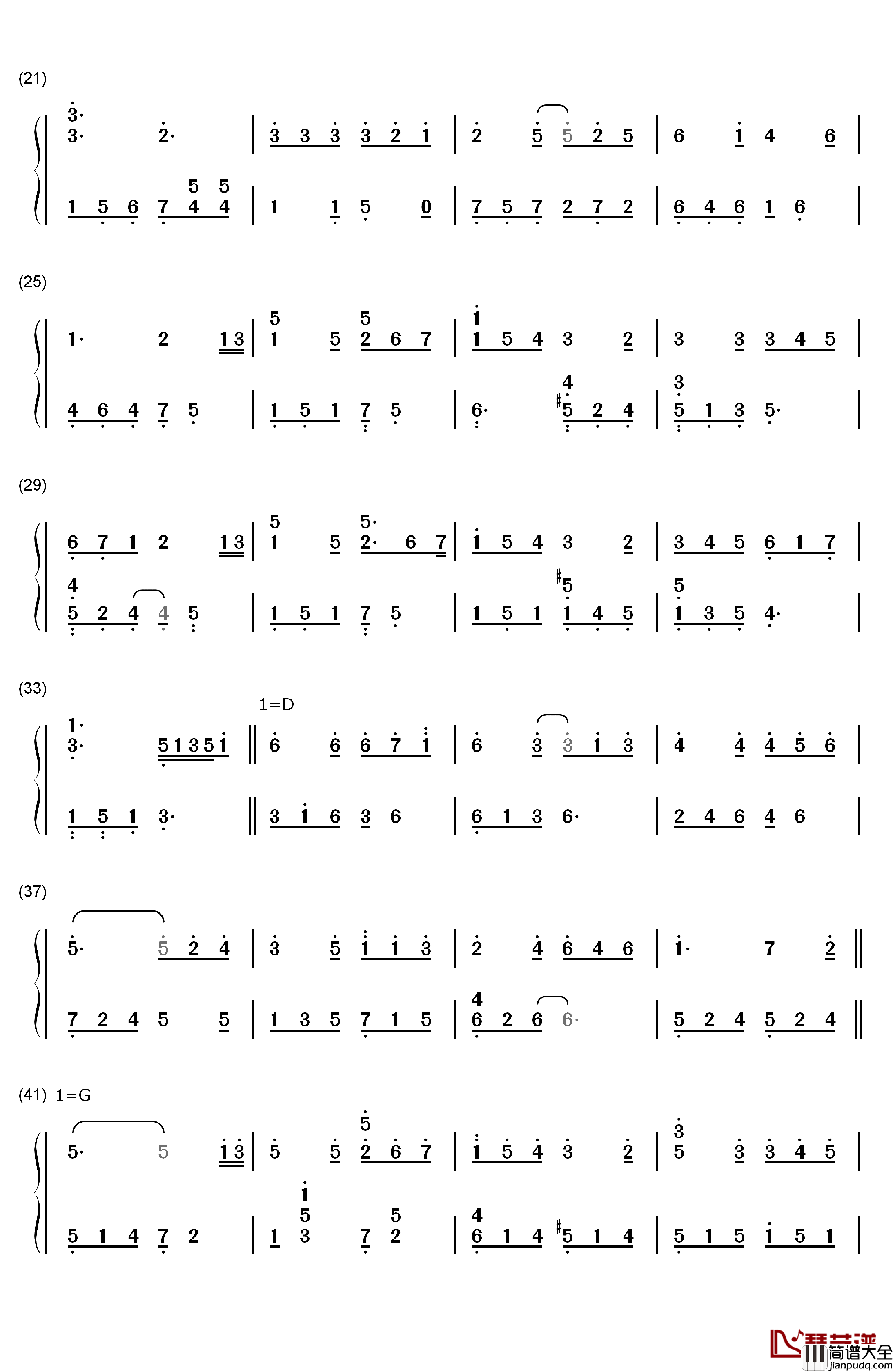 A_Distant_Shade_of_Green钢琴简谱_数字双手_Kevin_Kern