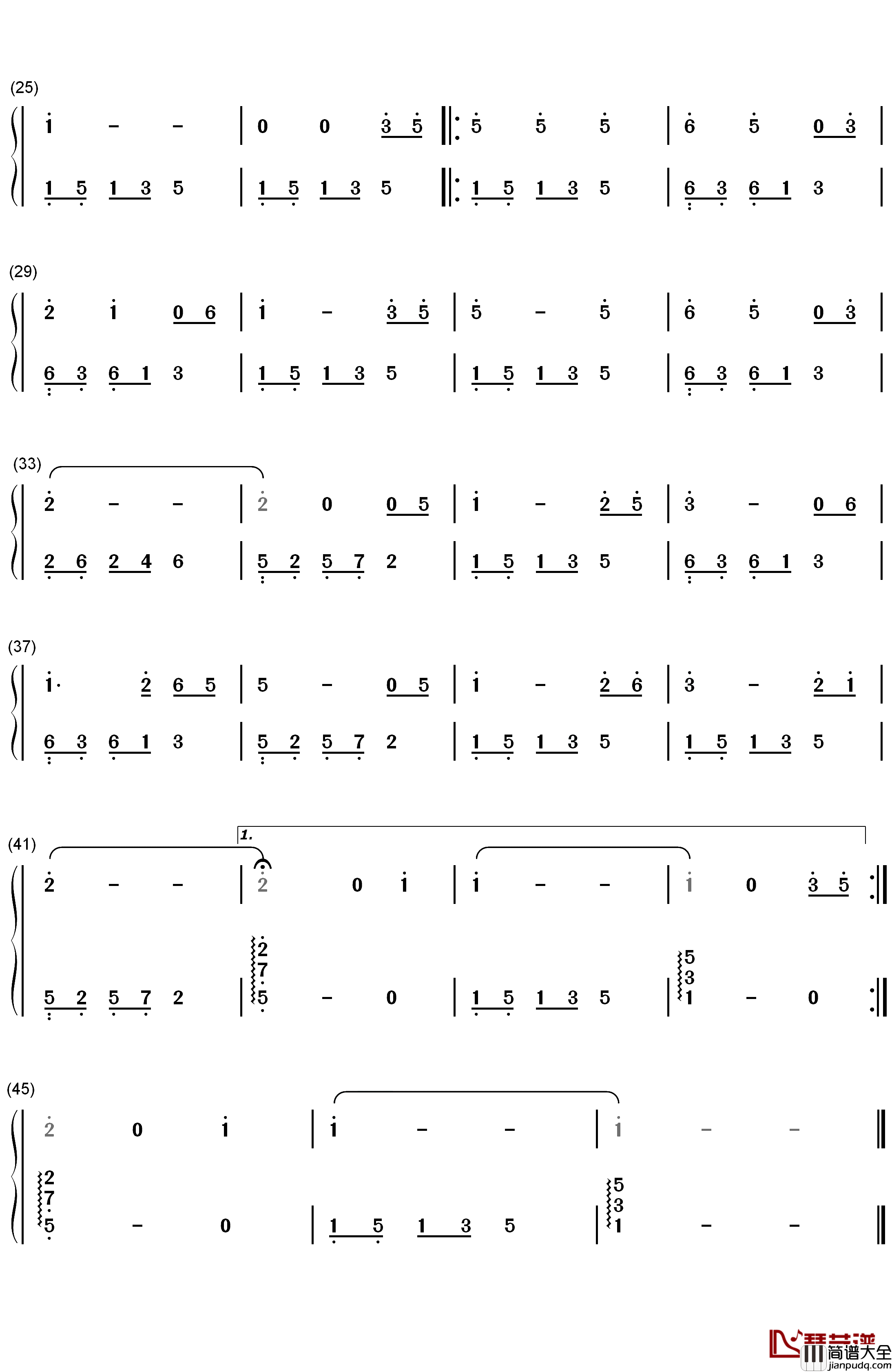 其实你不懂我的心钢琴简谱_数字双手_童安格