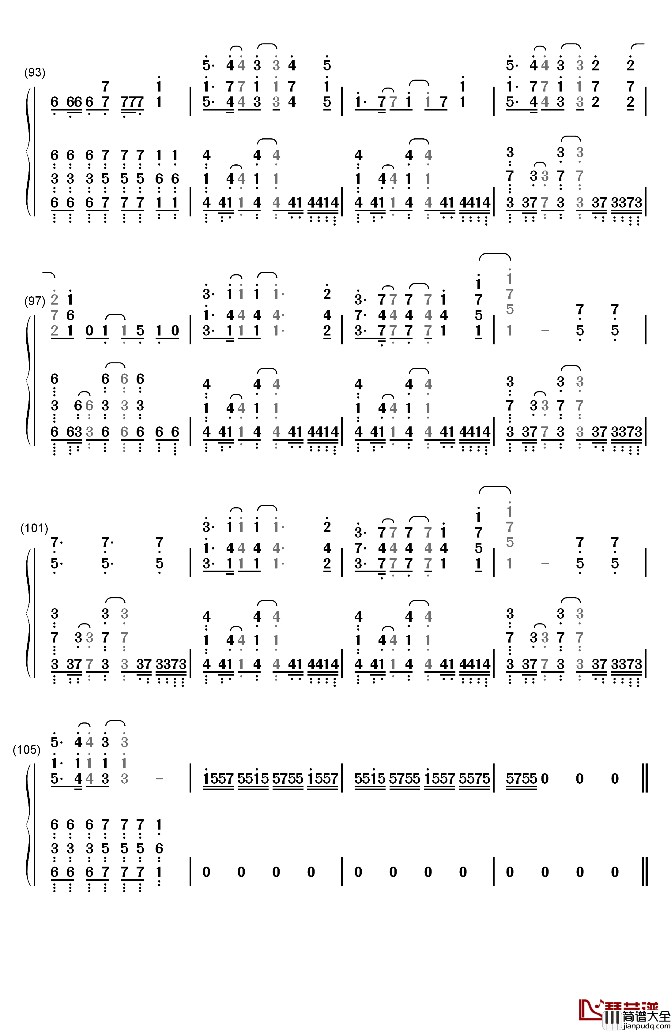 KISS_OF_DEATH钢琴简谱_数字双手_中岛美嘉