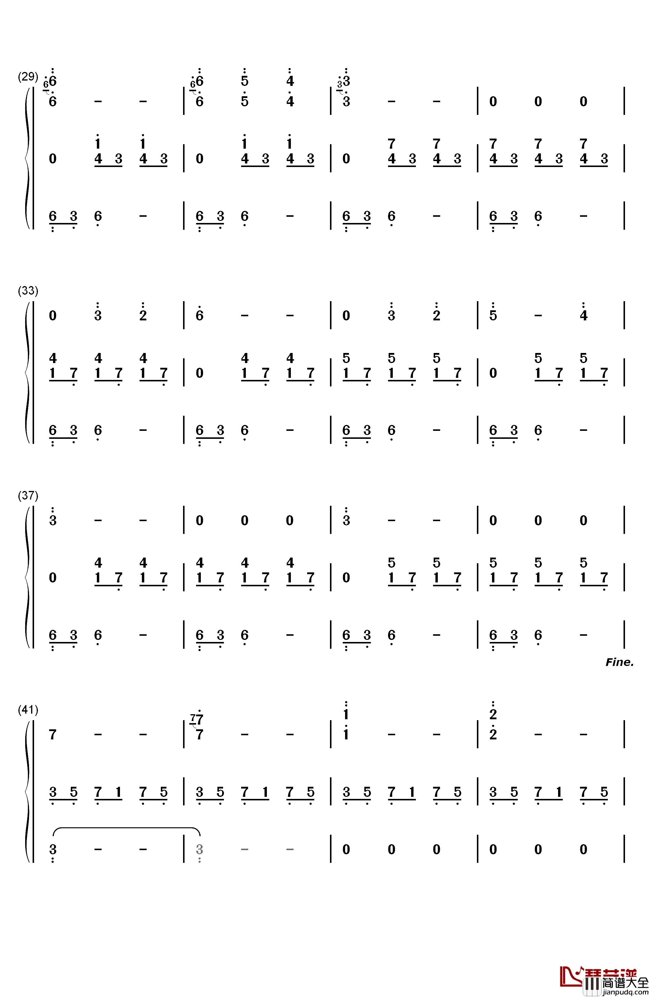 Gwyn_Lord_of_Cinder钢琴简谱_数字双手_樱庭统