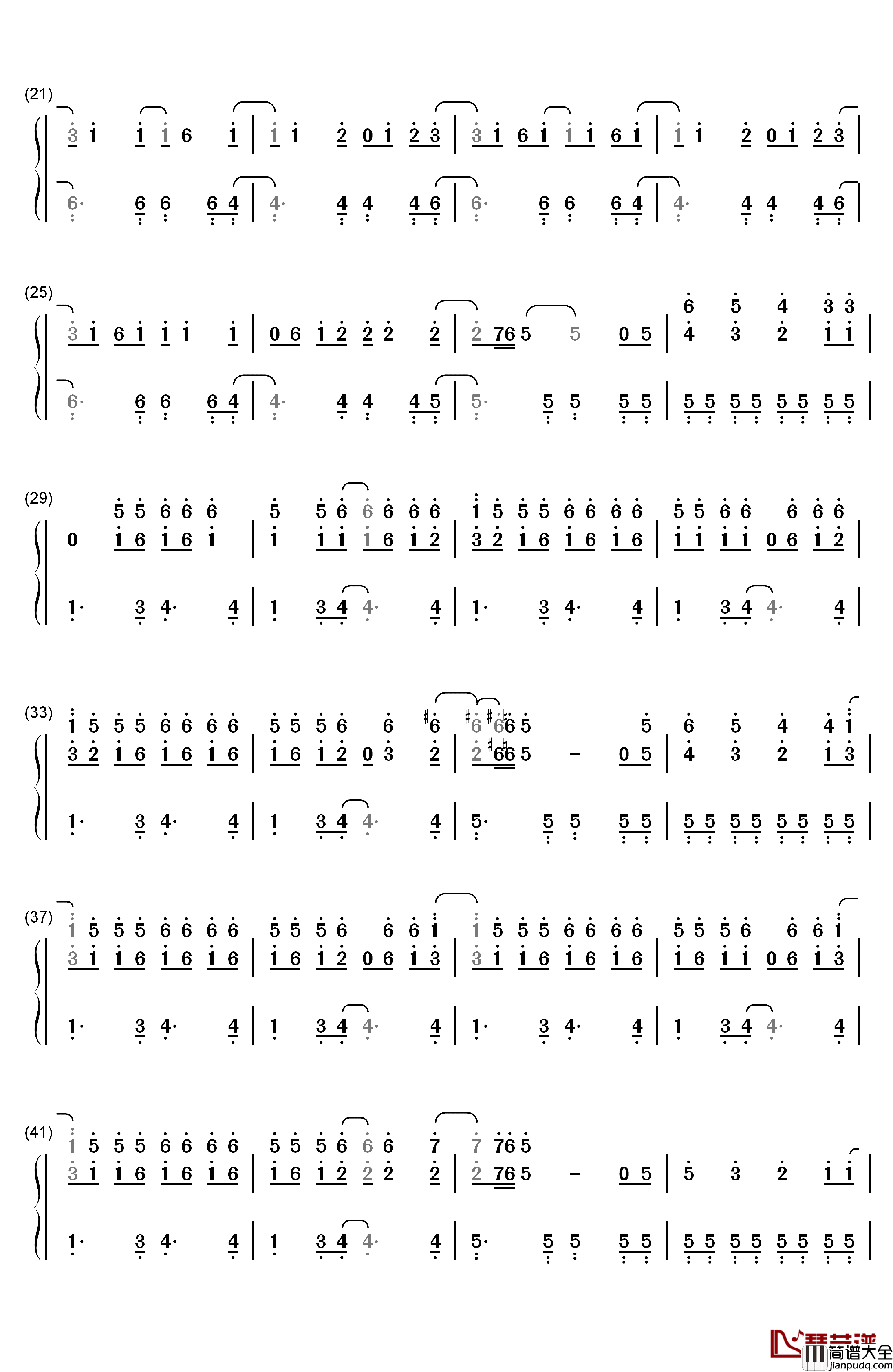 You_Can't_Stop_The_Beat钢琴简谱_数字双手_Marc_Shaiman