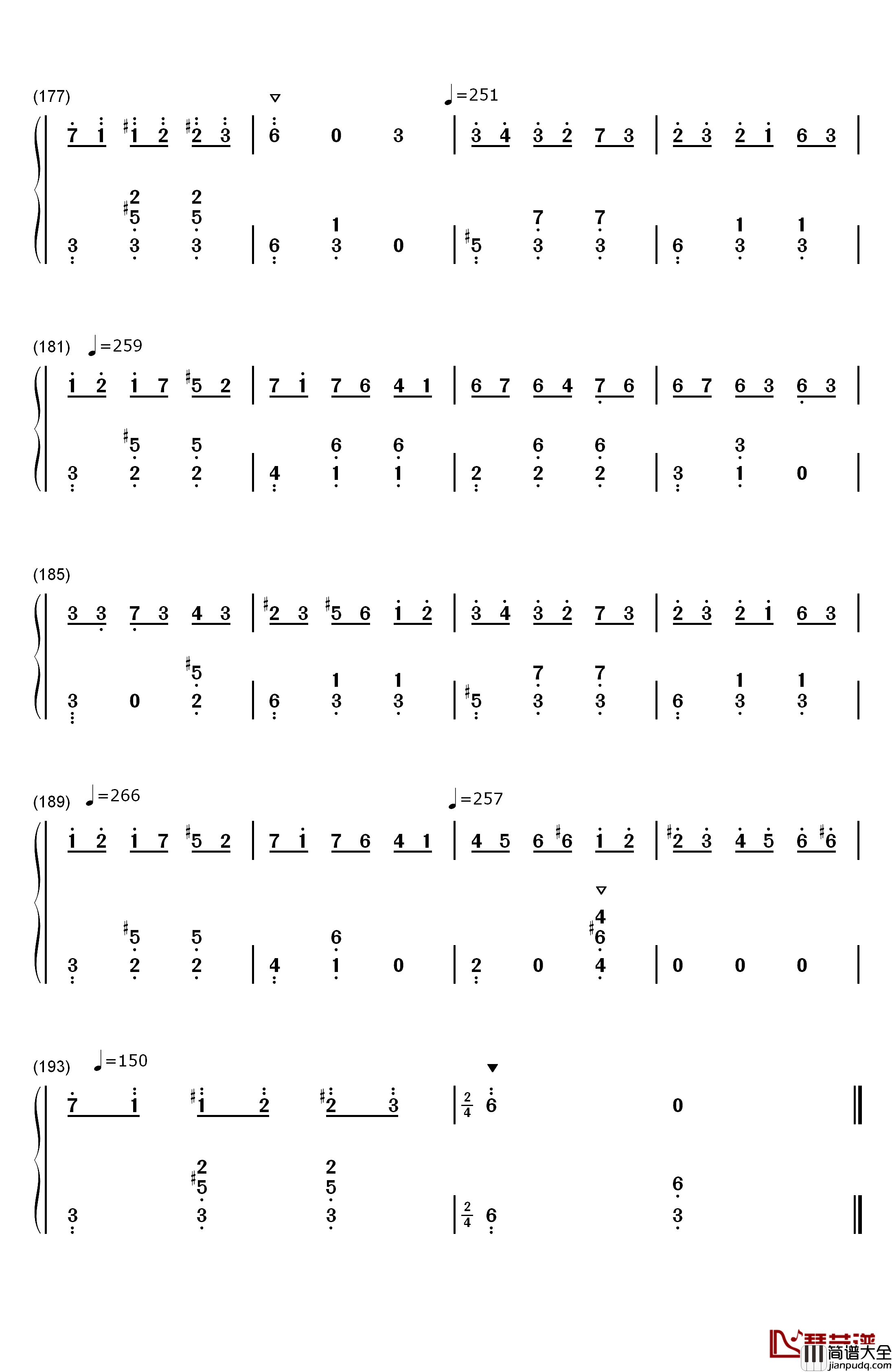 升C小调圆舞曲钢琴简谱_数字双手_肖邦