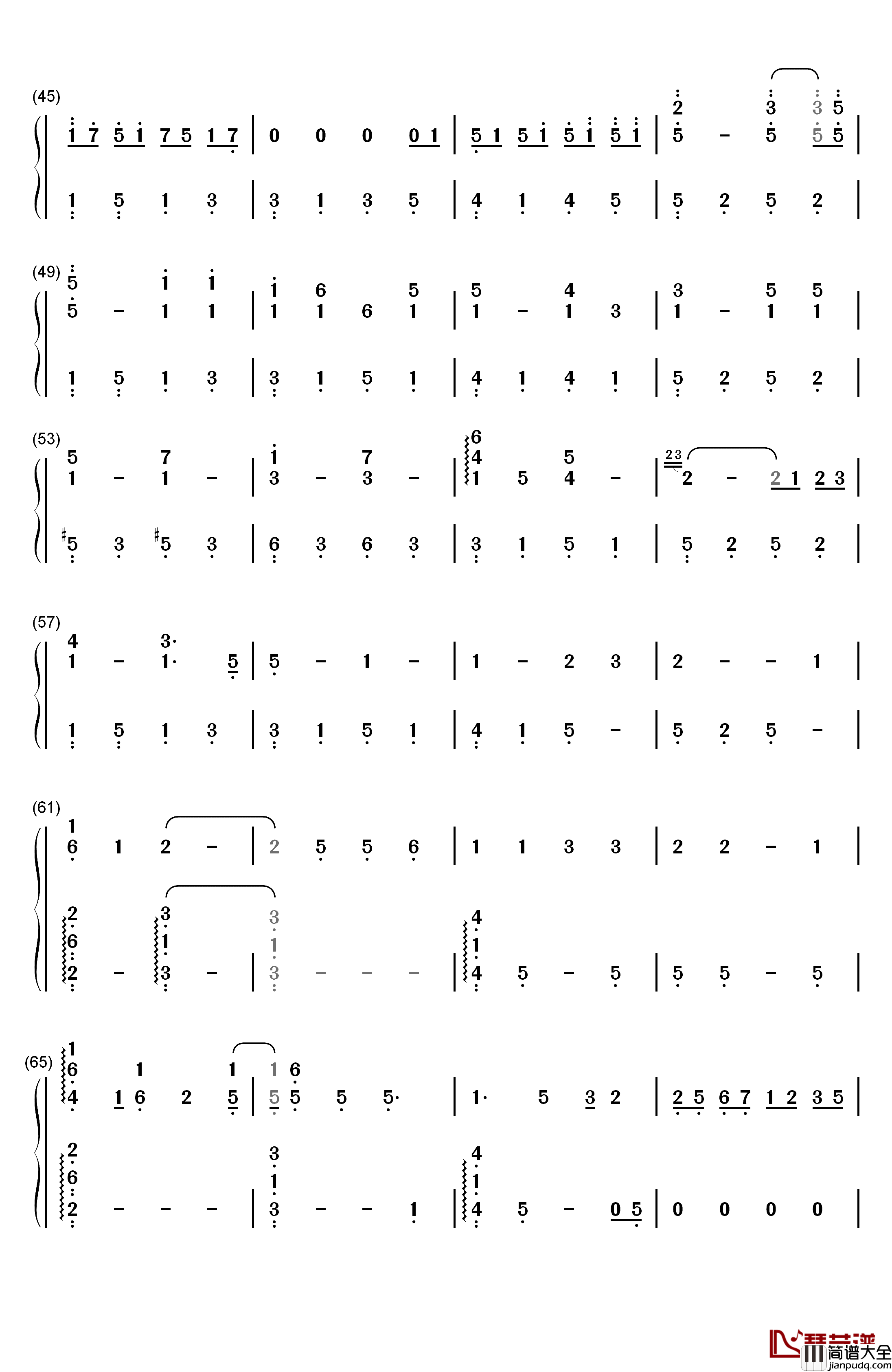 But_You're_Already_Gone钢琴简谱_数字双手_Xeuphoria