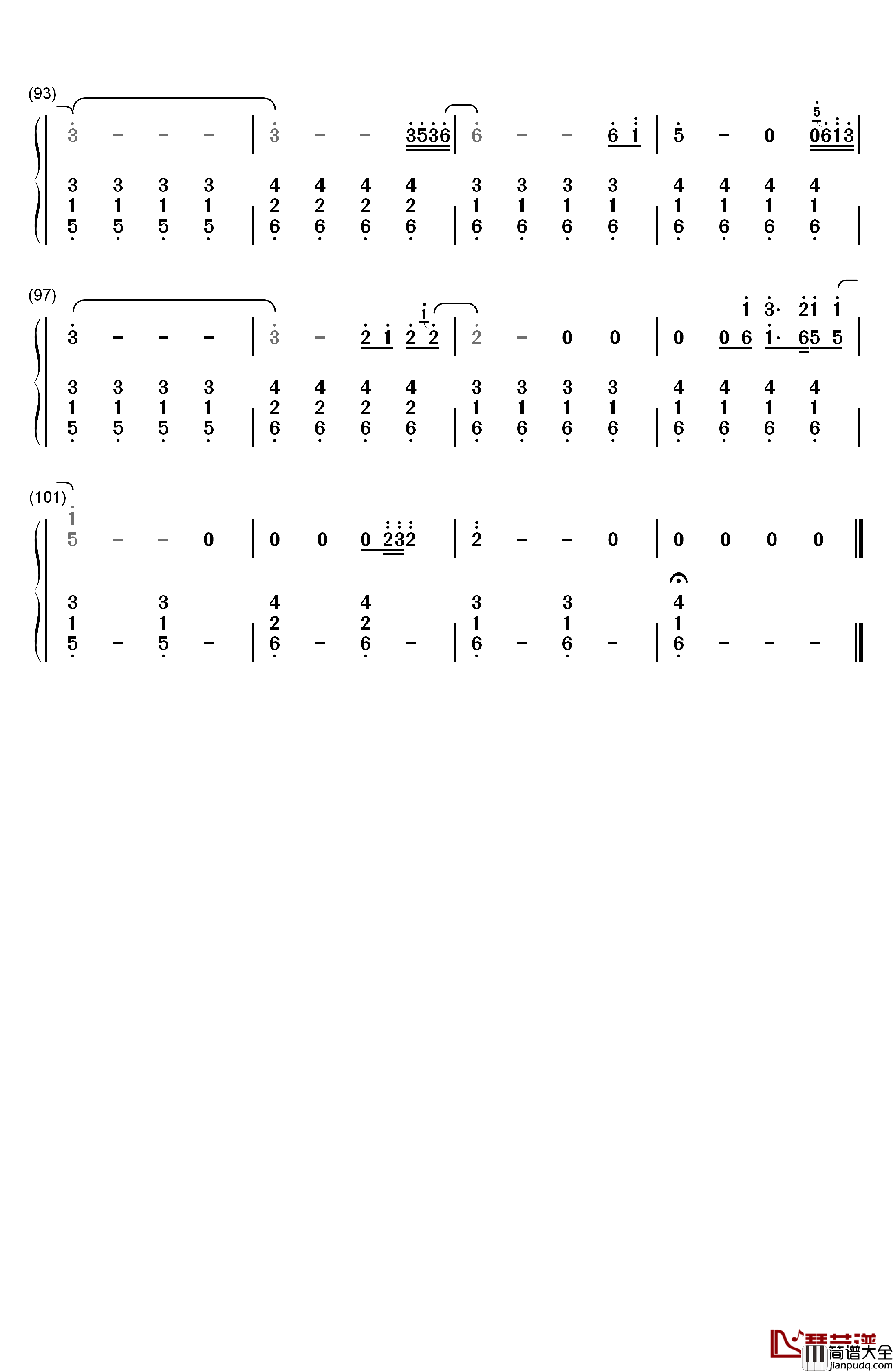 Stay钢琴简谱_数字双手_Rihanna__Mikky_Ekko