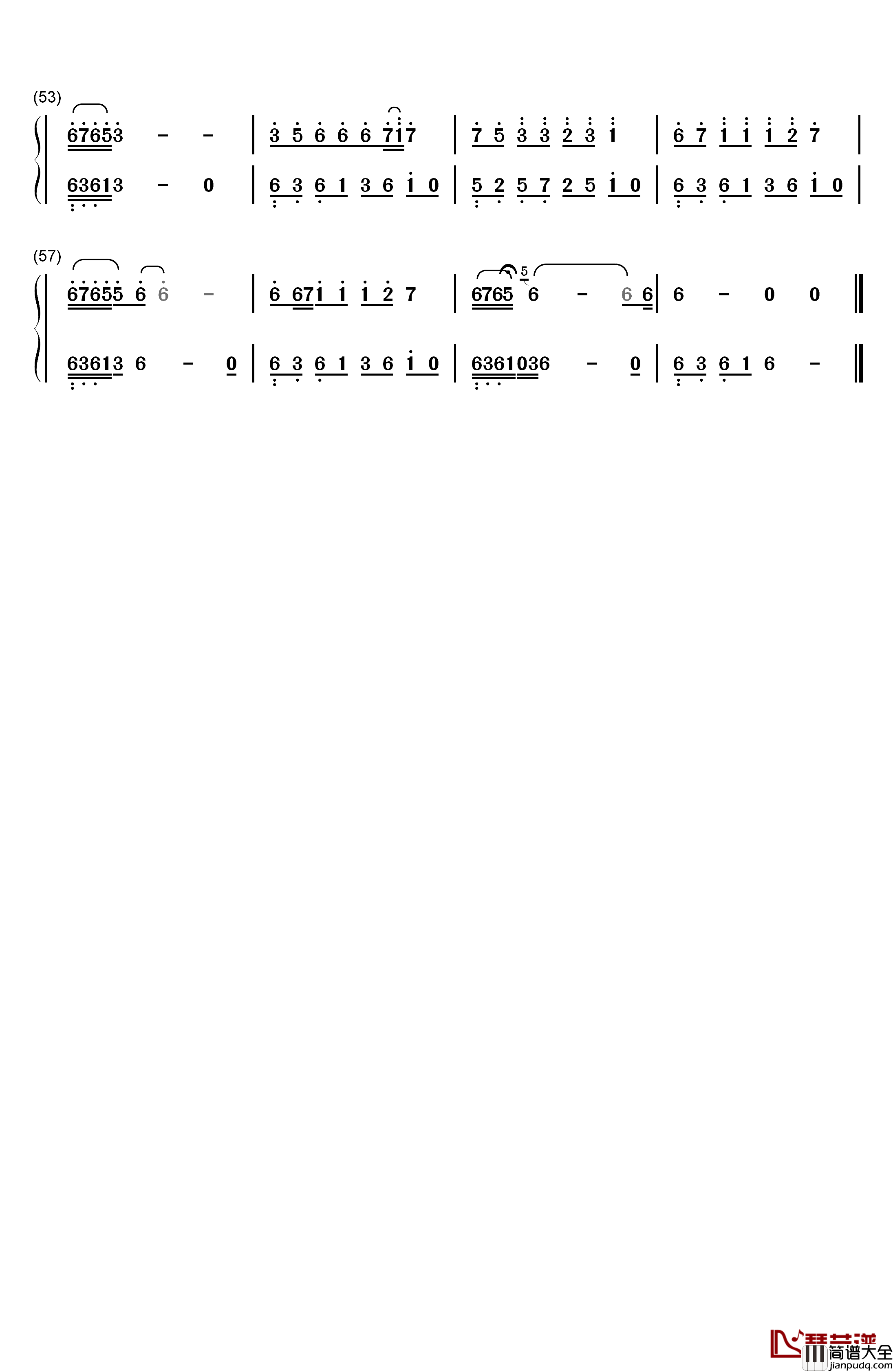 一亿个伤心钢琴简谱_数字双手_蒙面哥_李超